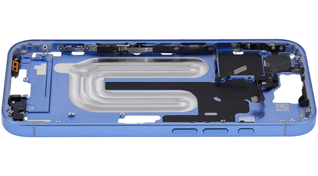 Midframe/Rahmen mit Power And Volume Button für iPhone 16 (US-Version) (Aftermarket Plus) (Ultramarine)