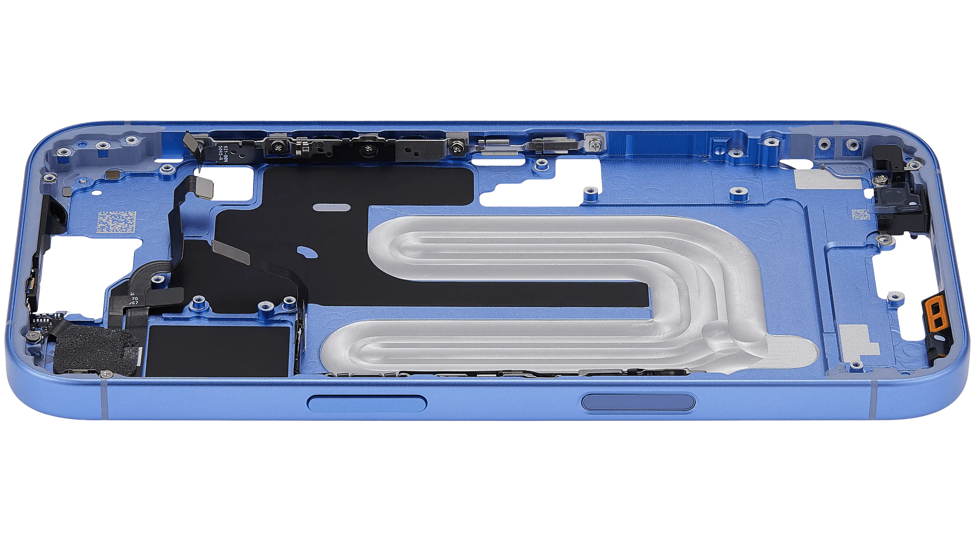 Midframe/Rahmen mit Power And Volume Button für iPhone 16 (US-Version) (Aftermarket Plus) (Ultramarine)