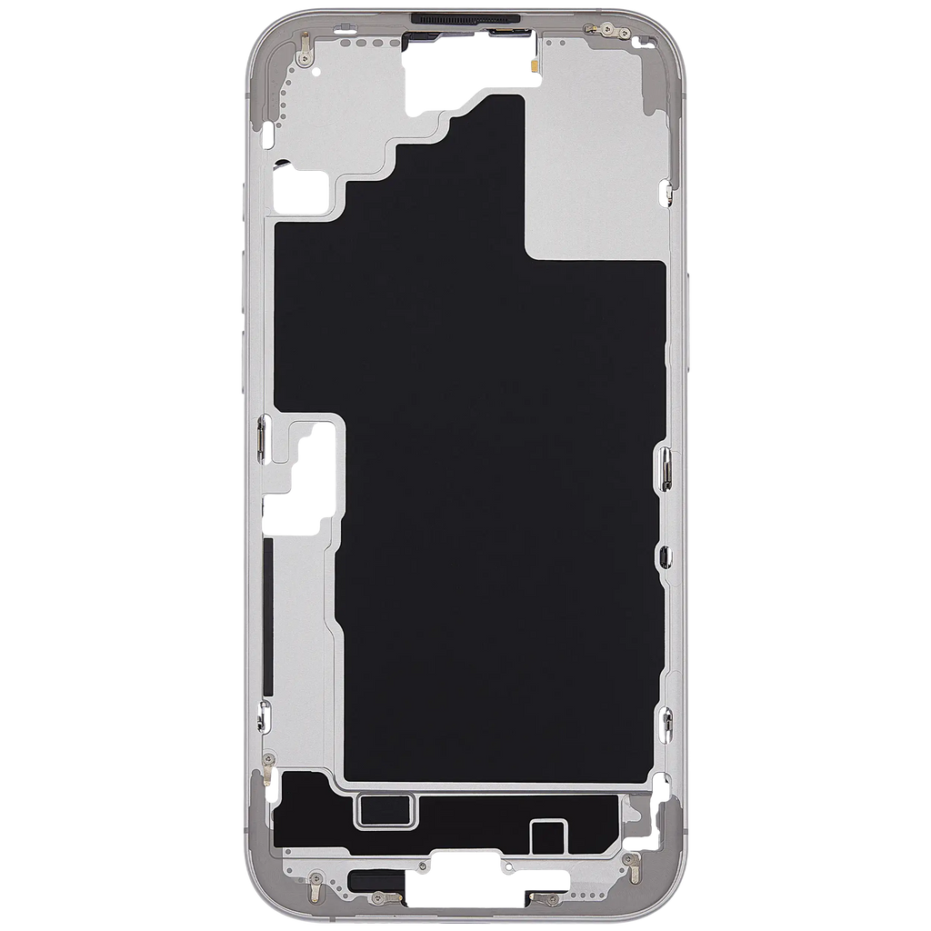Midframe/Rahmen mit Power And Volume Button für iPhone 16 Plus (US-Version) (Aftermarket Plus) (Weiß)