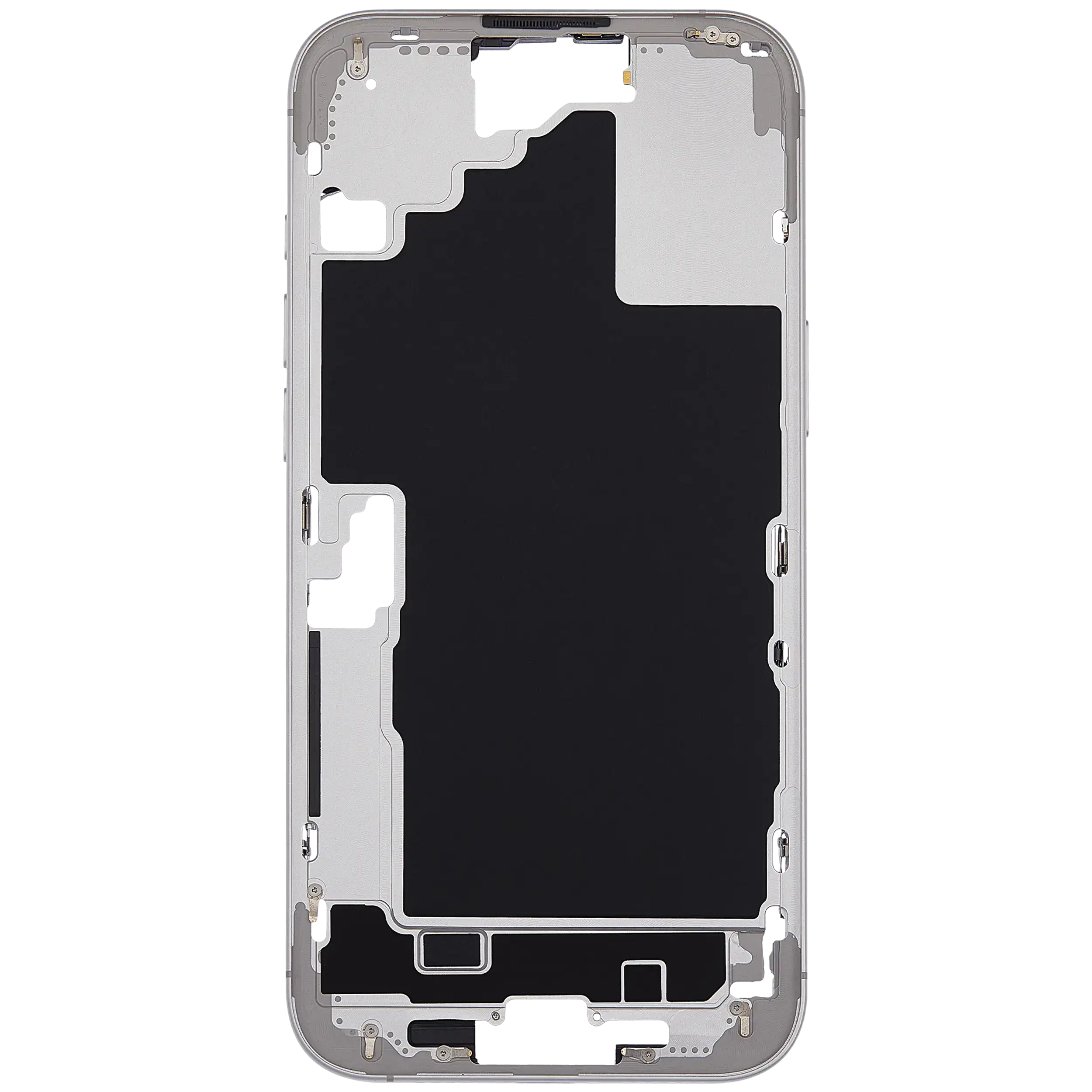 Midframe/Rahmen mit Power And Volume Button für iPhone 16 Plus (US-Version) (Aftermarket Plus) (Weiß)