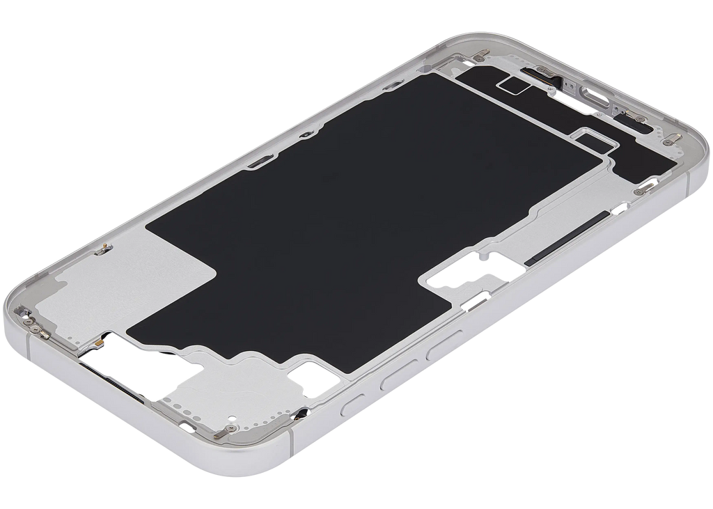 Midframe/Rahmen mit Power And Volume Button für iPhone 16 Plus (US-Version) (Aftermarket Plus) (Weiß)