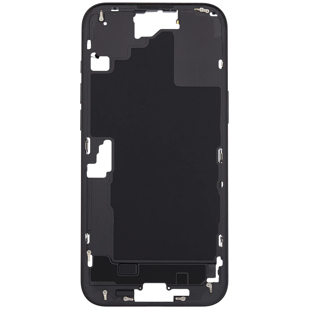 Midframe/Rahmen mit Power And Volume Button für iPhone 16 Plus (US-Version) (Aftermarket Plus) (Schwarz)