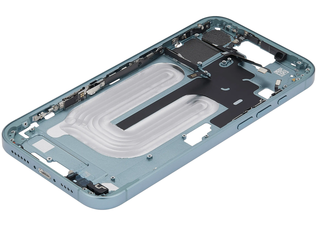Midframe/Rahmen mit Power And Volume Button für iPhone 16 Plus (US-Version) (Aftermarket Plus) (Teal)
