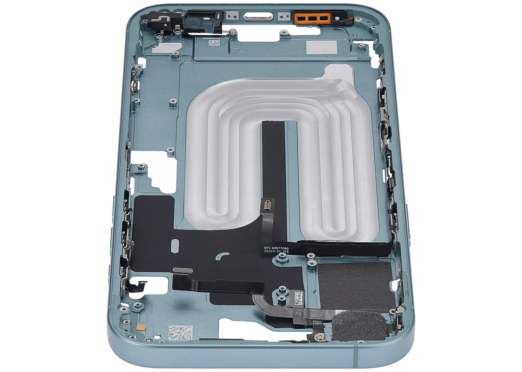 Midframe/Rahmen mit Power And Volume Button für iPhone 16 Plus (US-Version) (Aftermarket Plus) (Teal)