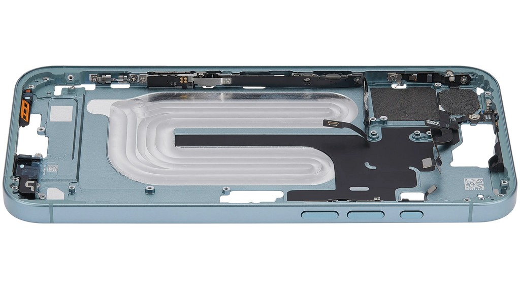Midframe/Rahmen mit Power And Volume Button für iPhone 16 Plus (US-Version) (Aftermarket Plus) (Teal)
