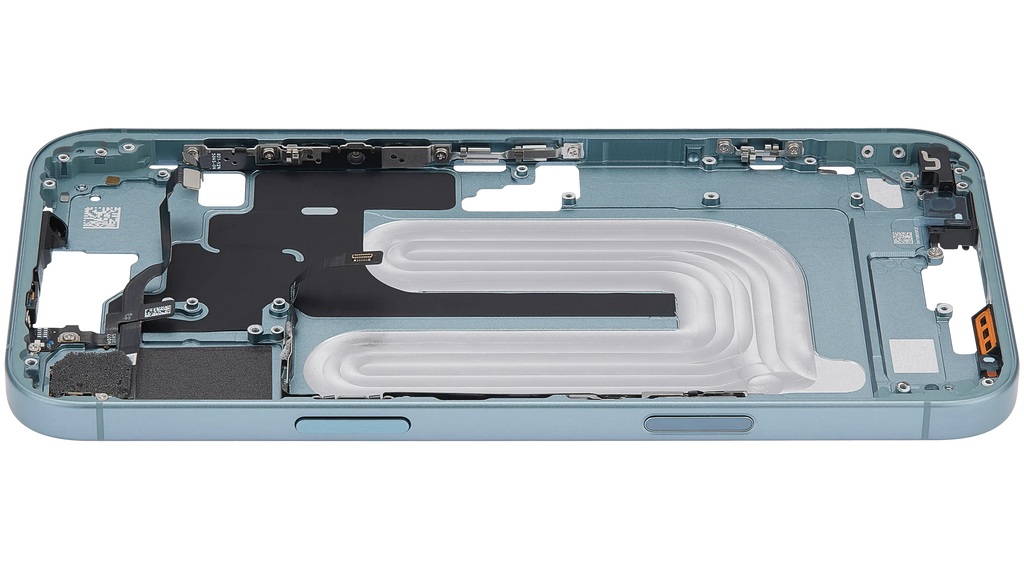 Midframe/Rahmen mit Power And Volume Button für iPhone 16 Plus (US-Version) (Aftermarket Plus) (Teal)