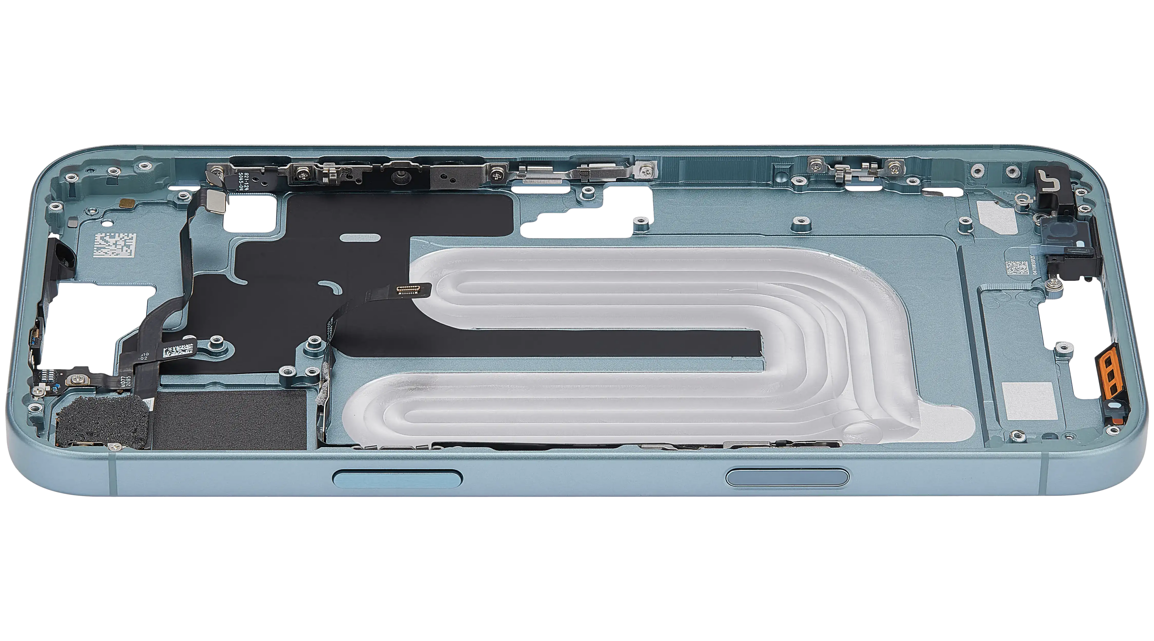 Midframe/Rahmen mit Power And Volume Button für iPhone 16 Plus (US-Version) (Aftermarket Plus) (Teal)