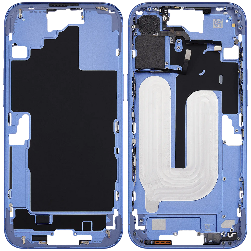 Midframe/Rahmen mit Power And Volume Button für iPhone 16 Plus (US-Version) (Aftermarket Plus) (Ultramarine)