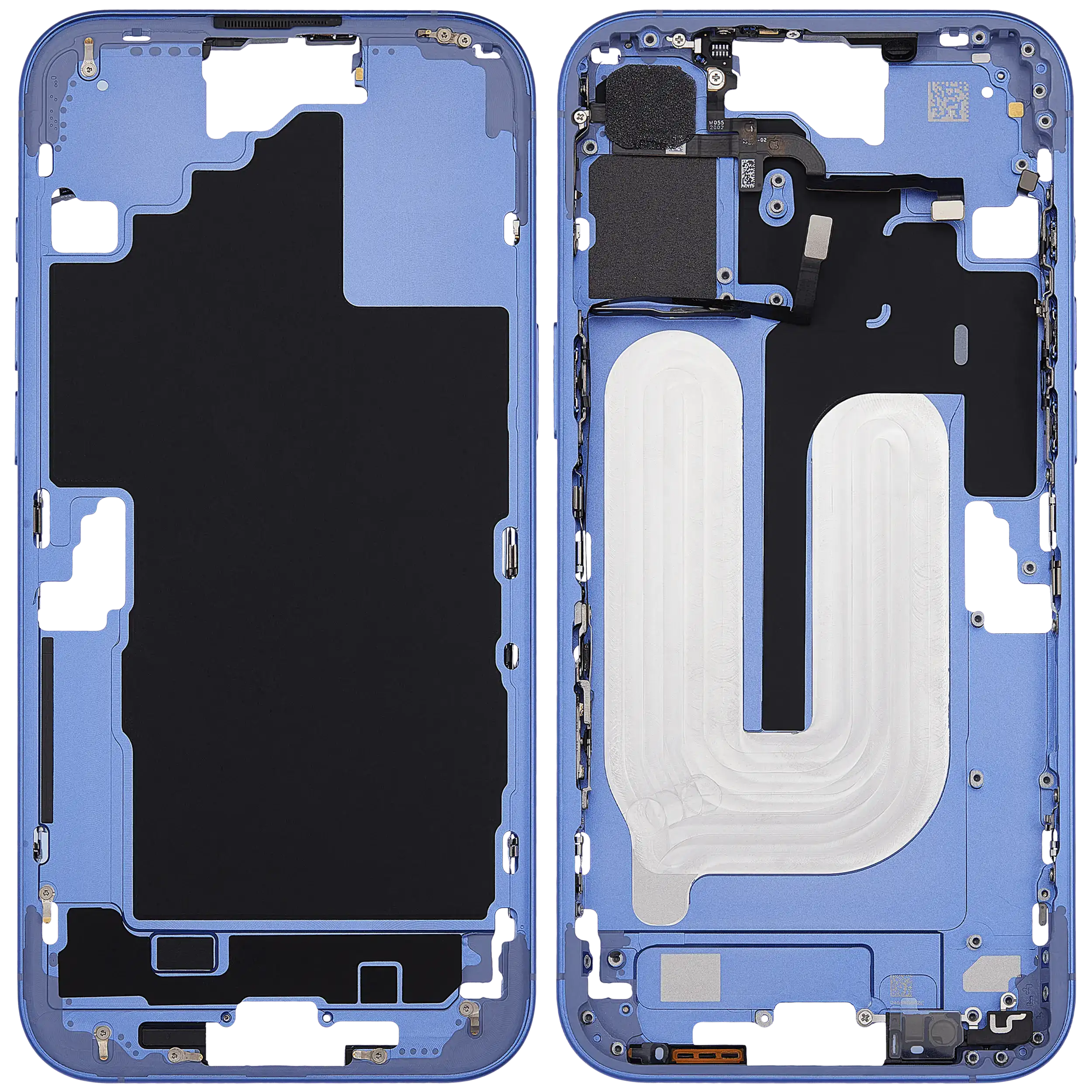 Midframe/Rahmen mit Power And Volume Button für iPhone 16 Plus (US-Version) (Aftermarket Plus) (Ultramarine)
