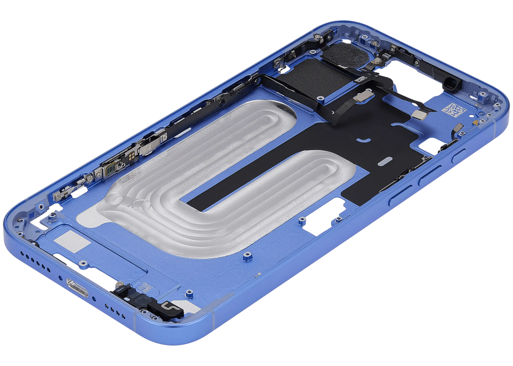 Midframe/Rahmen mit Power And Volume Button für iPhone 16 Plus (US-Version) (Aftermarket Plus) (Ultramarine)