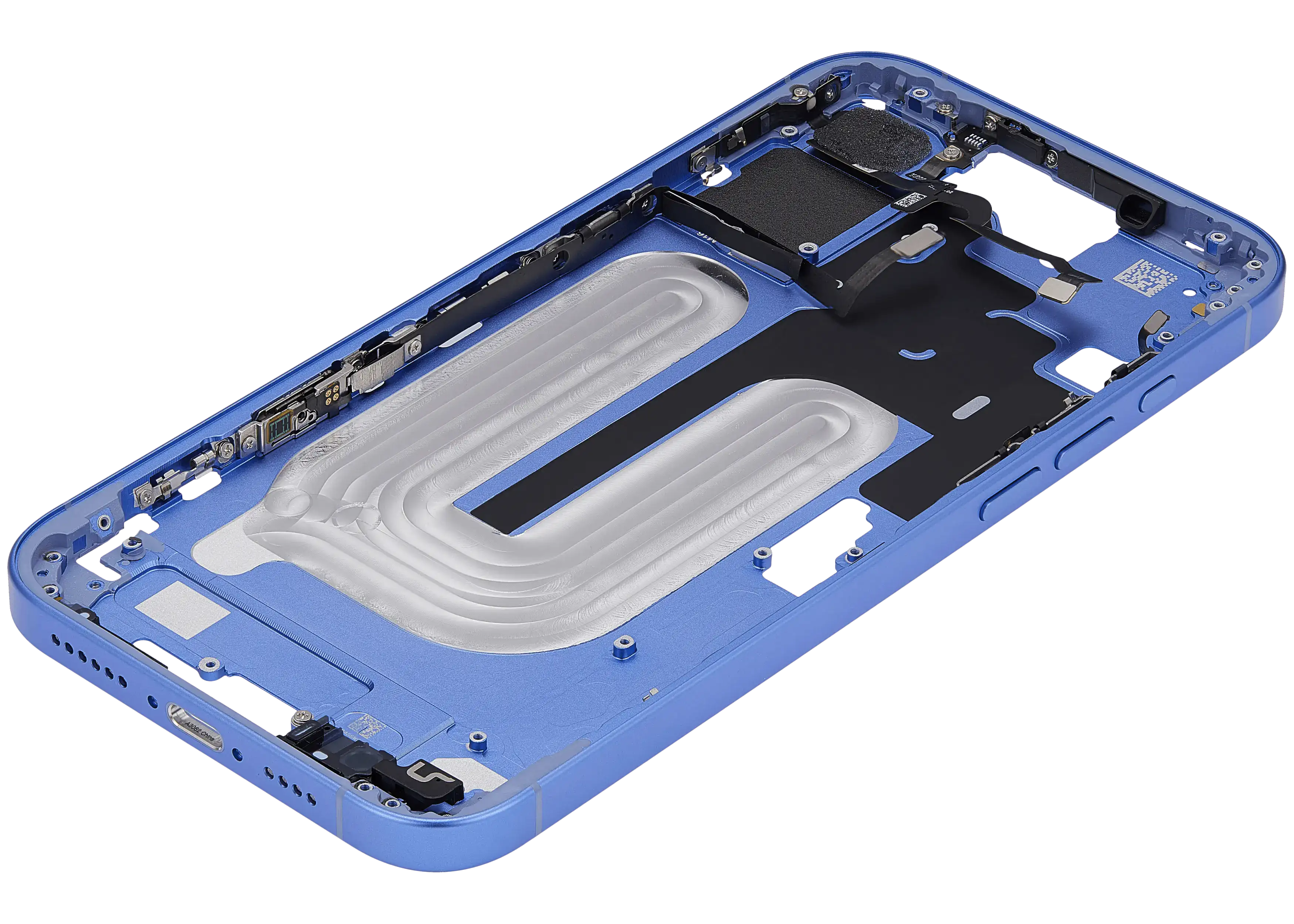 Midframe/Rahmen mit Power And Volume Button für iPhone 16 Plus (US-Version) (Aftermarket Plus) (Ultramarine)