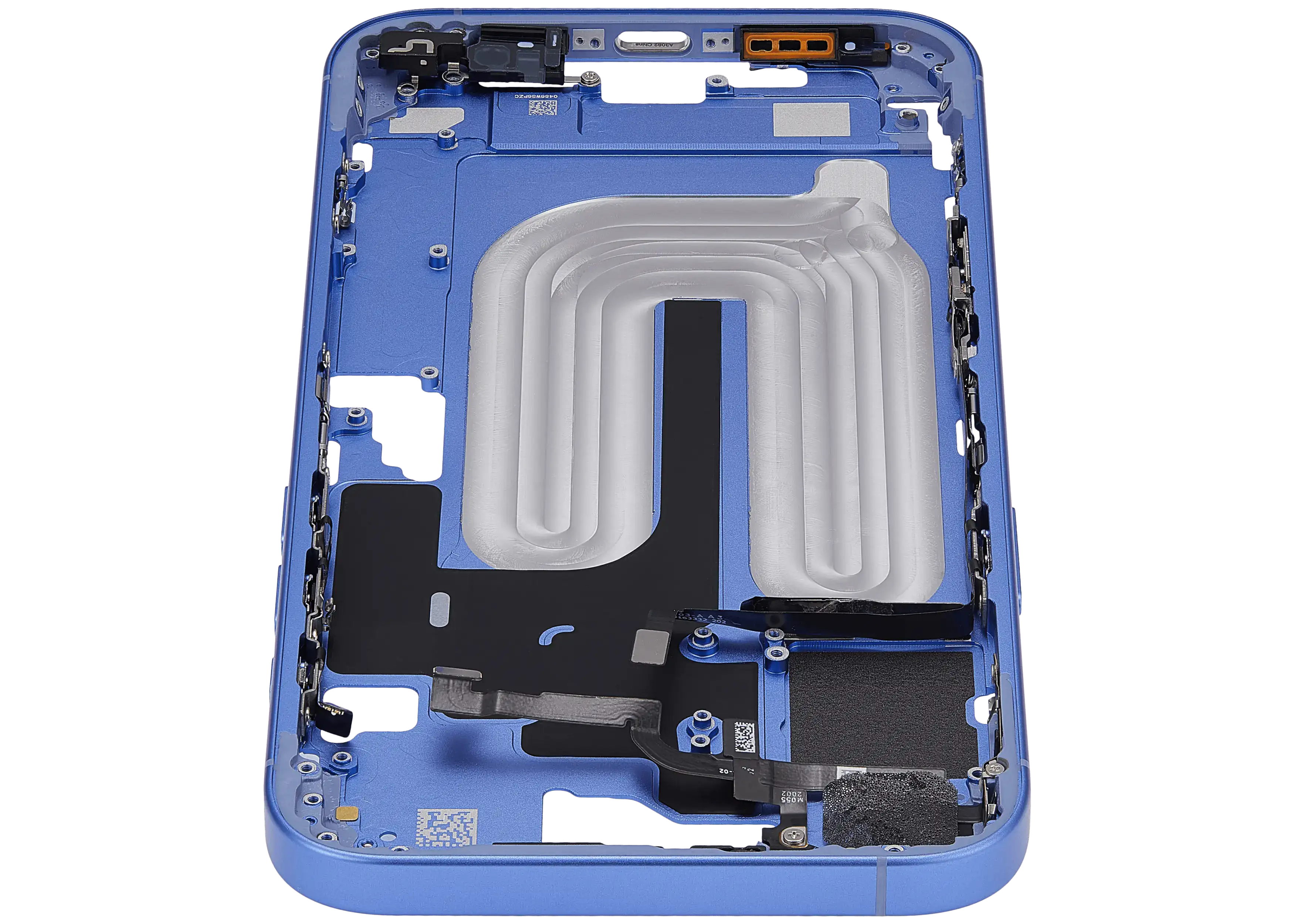 Midframe/Rahmen mit Power And Volume Button für iPhone 16 Plus (US-Version) (Aftermarket Plus) (Ultramarine)