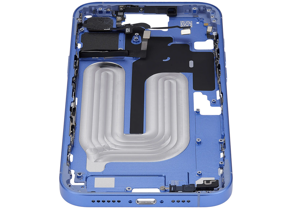 Midframe/Rahmen mit Power And Volume Button für iPhone 16 Plus (US-Version) (Aftermarket Plus) (Ultramarine)
