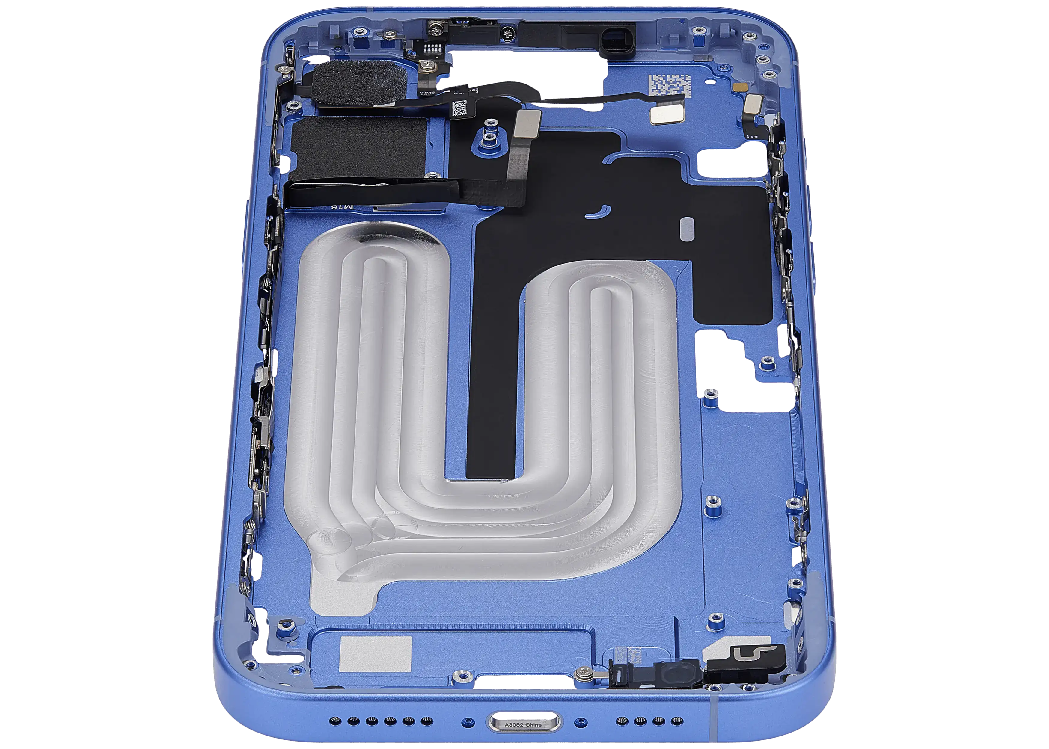 Midframe/Rahmen mit Power And Volume Button für iPhone 16 Plus (US-Version) (Aftermarket Plus) (Ultramarine)