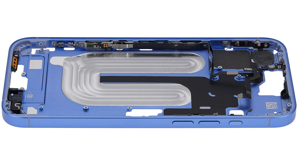 Midframe/Rahmen mit Power And Volume Button für iPhone 16 Plus (US-Version) (Aftermarket Plus) (Ultramarine)
