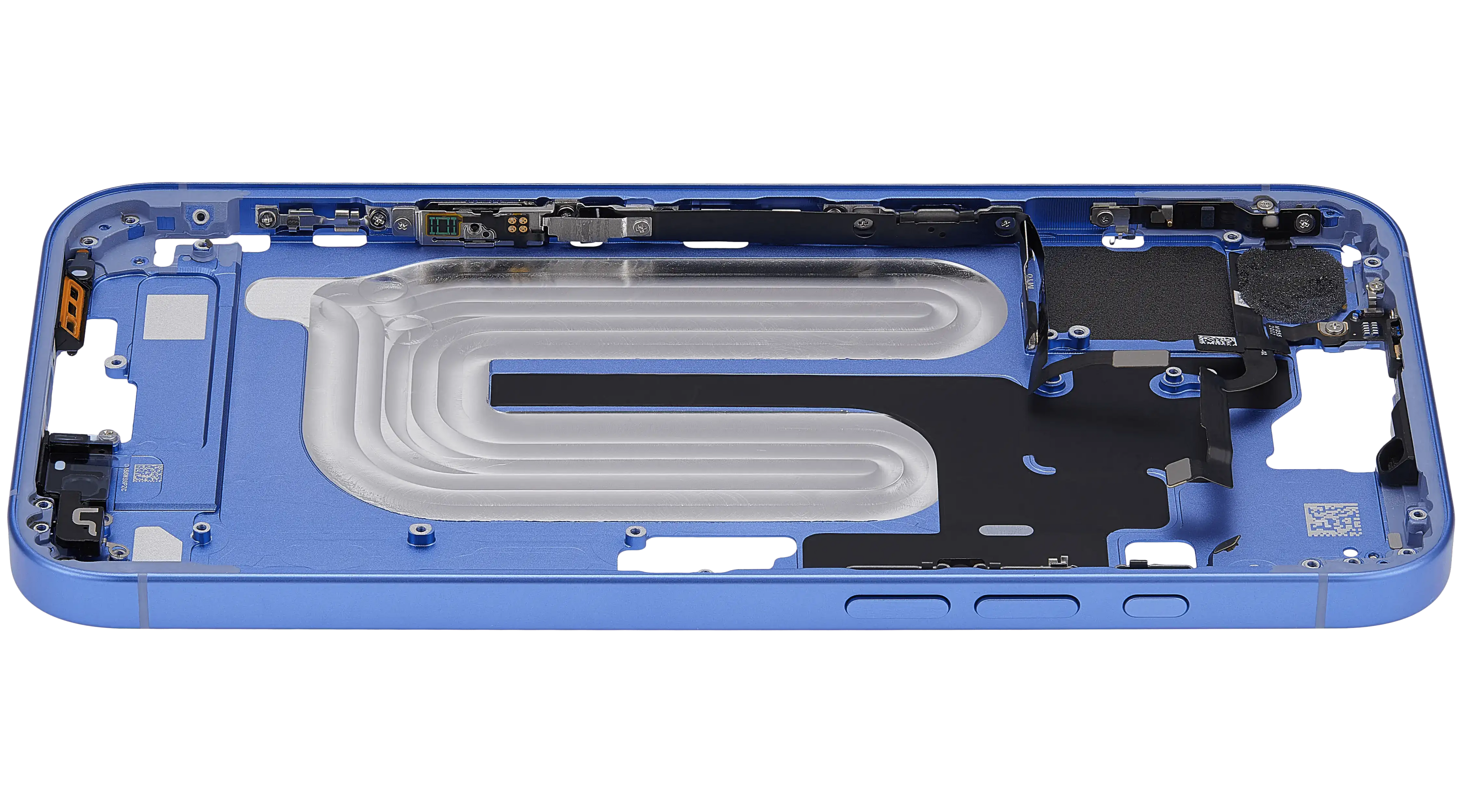 Midframe/Rahmen mit Power And Volume Button für iPhone 16 Plus (US-Version) (Aftermarket Plus) (Ultramarine)