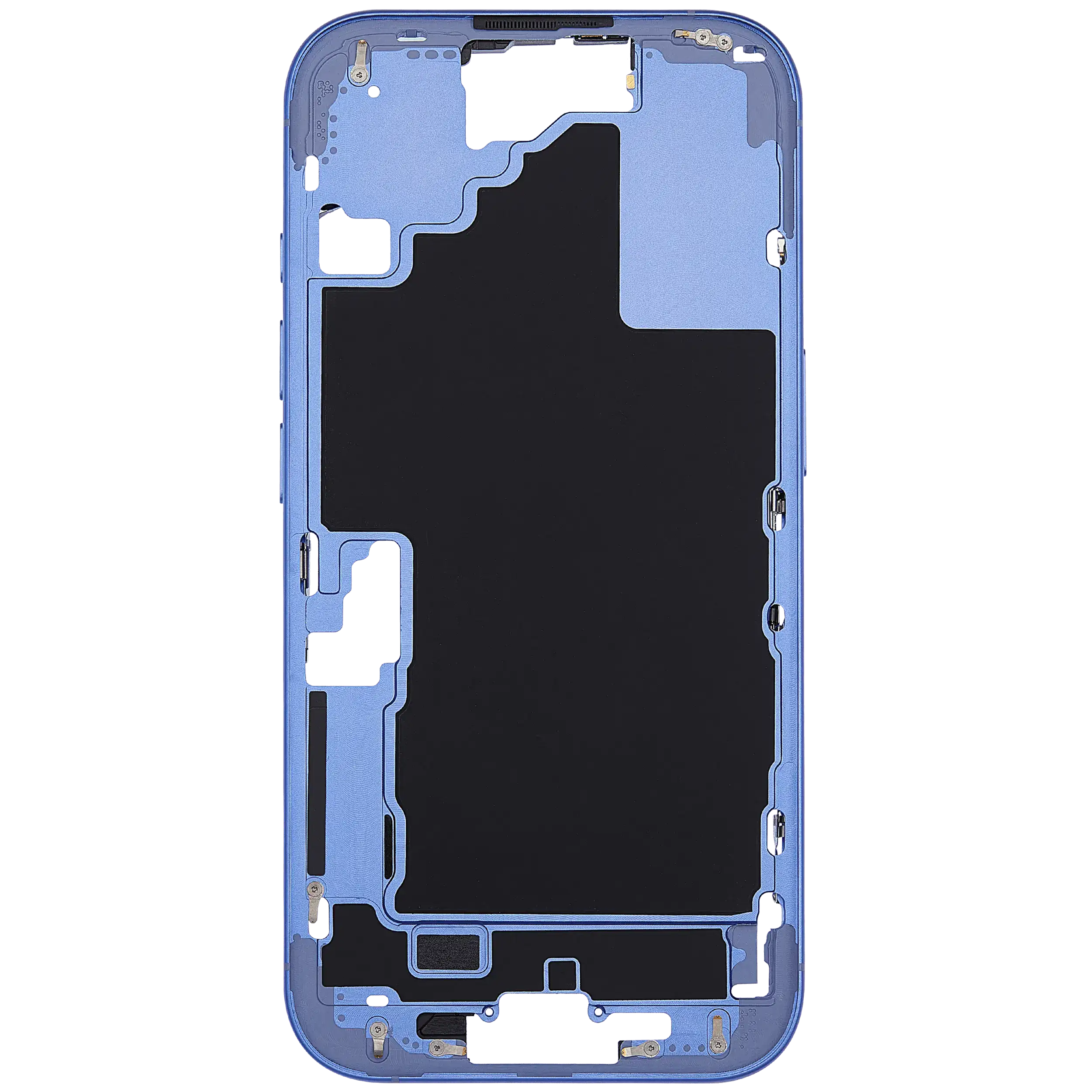Midframe/Rahmen mit Power And Volume Button für iPhone 16 (EU / Global Version) (Aftermarket Plus) (Ultramarine)