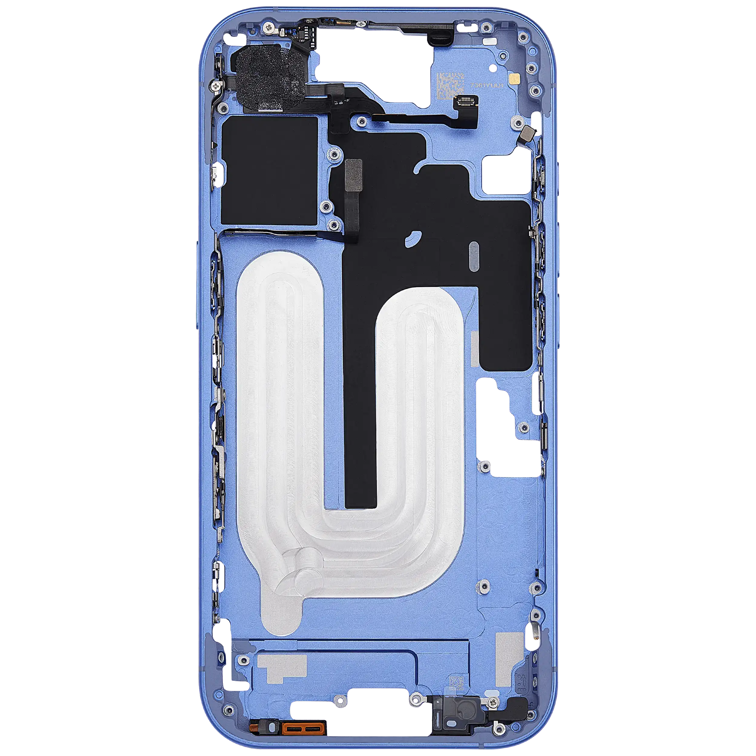 Midframe/Rahmen mit Power And Volume Button für iPhone 16 (EU / Global Version) (Aftermarket Plus) (Ultramarine)