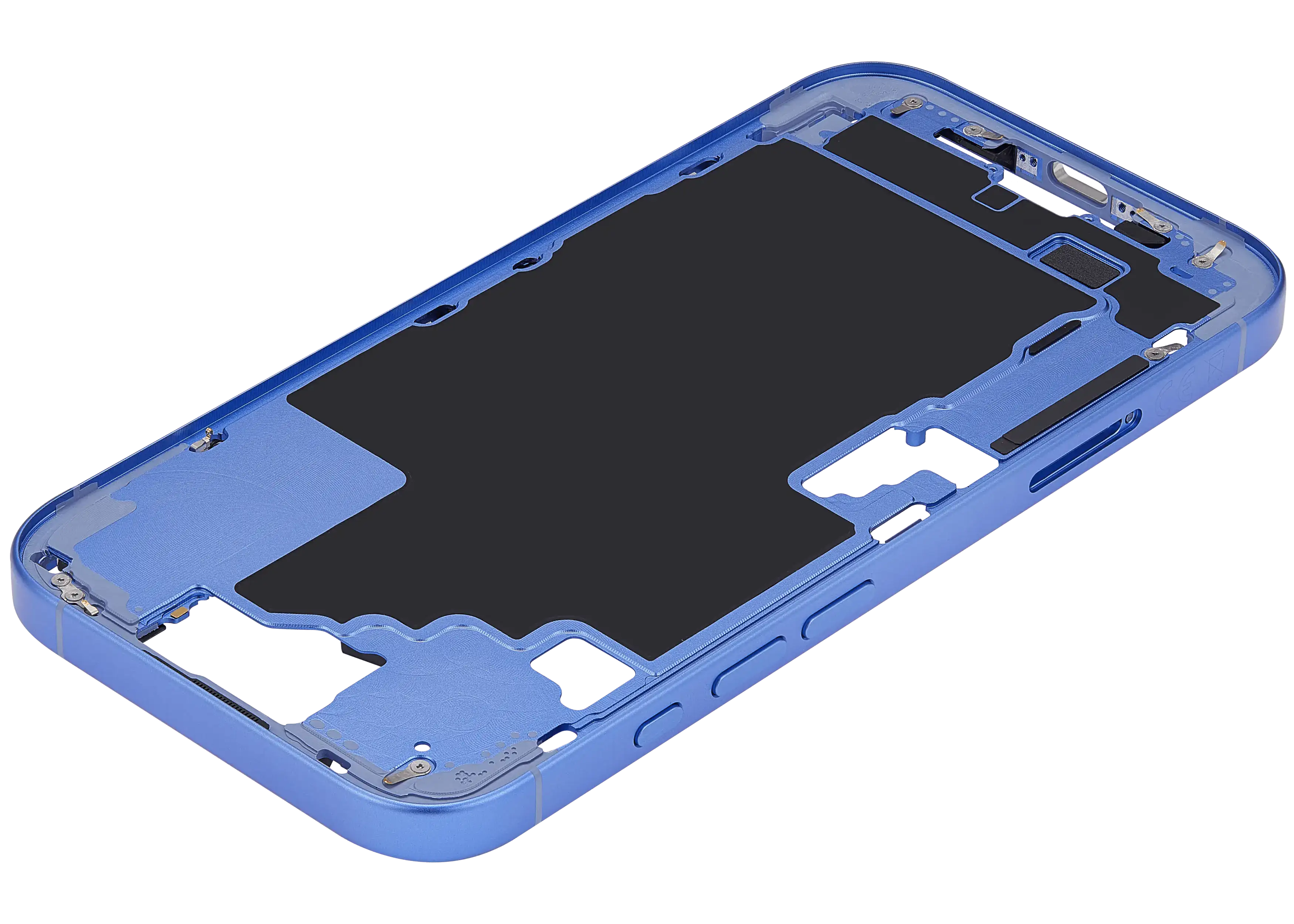 Midframe/Rahmen mit Power And Volume Button für iPhone 16 (EU / Global Version) (Aftermarket Plus) (Ultramarine)