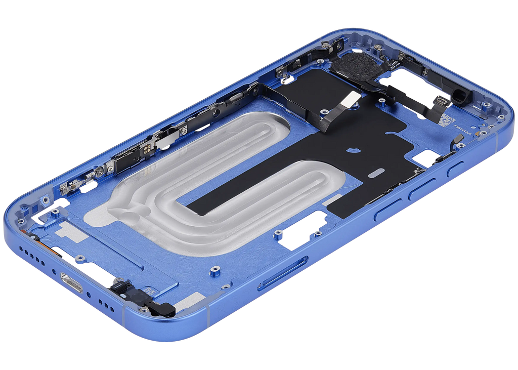 Midframe/Rahmen mit Power And Volume Button für iPhone 16 (EU / Global Version) (Aftermarket Plus) (Ultramarine)