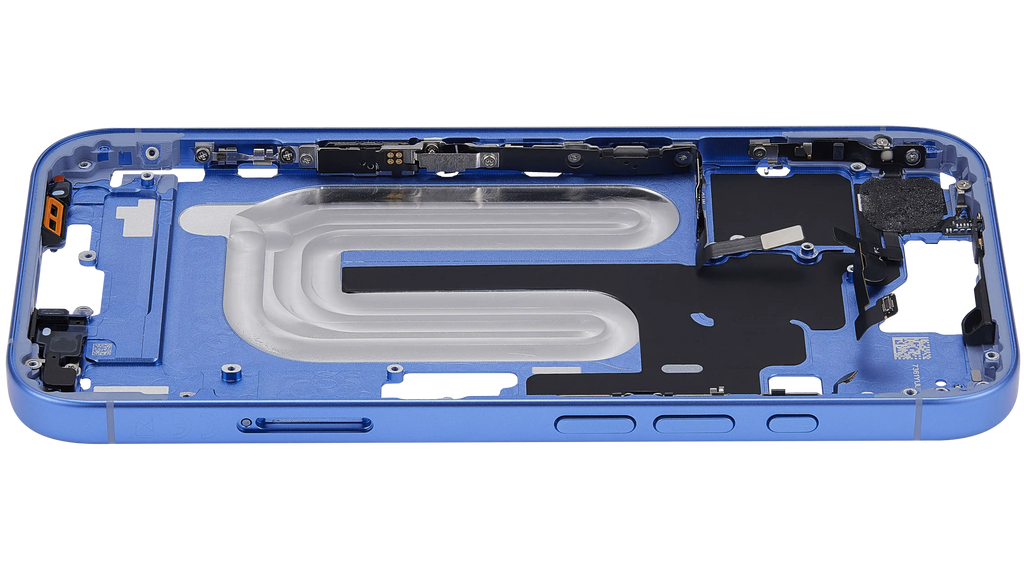 Midframe/Rahmen mit Power And Volume Button für iPhone 16 (EU / Global Version) (Aftermarket Plus) (Ultramarine)