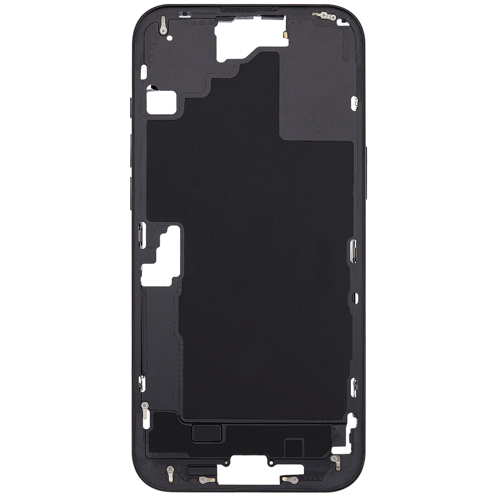 Midframe/Rahmen mit Power And Volume Button für iPhone 16 Plus (EU / Global Version) (Aftermarket Plus) (Schwarz)