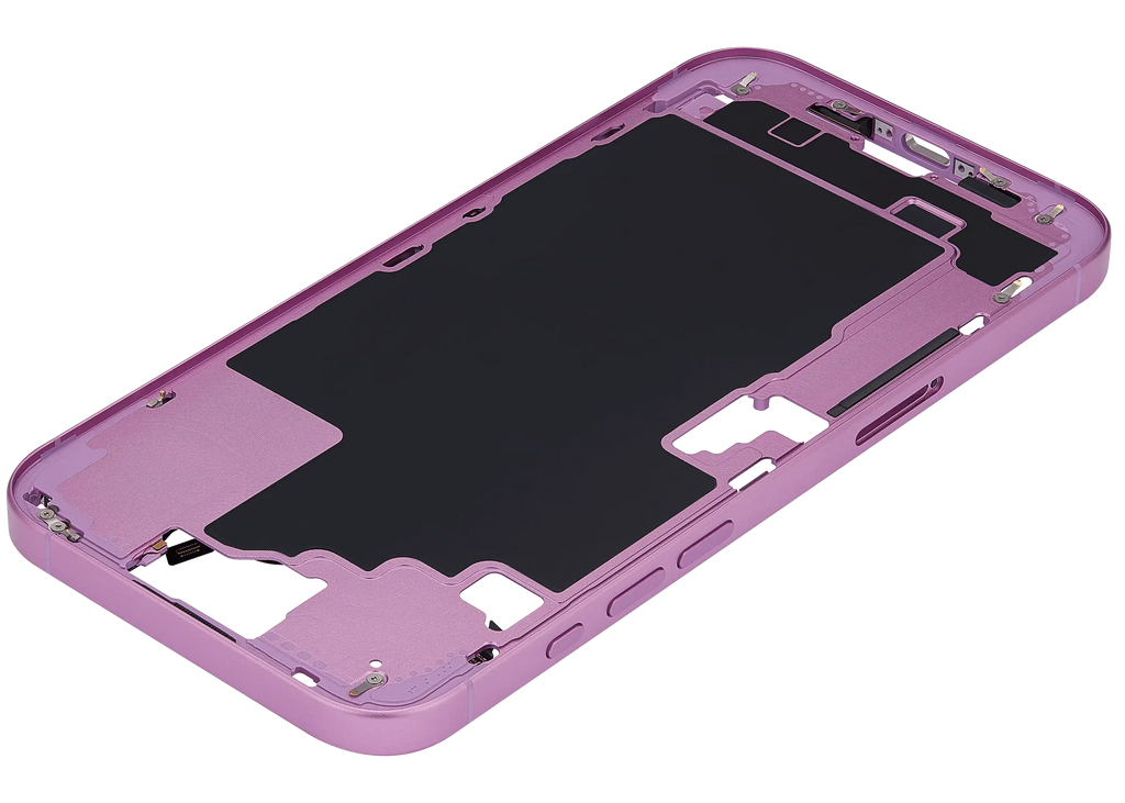 Midframe/Rahmen mit Power And Volume Button für iPhone 16 Plus (EU / Global Version) (Aftermarket Plus) (Pink)
