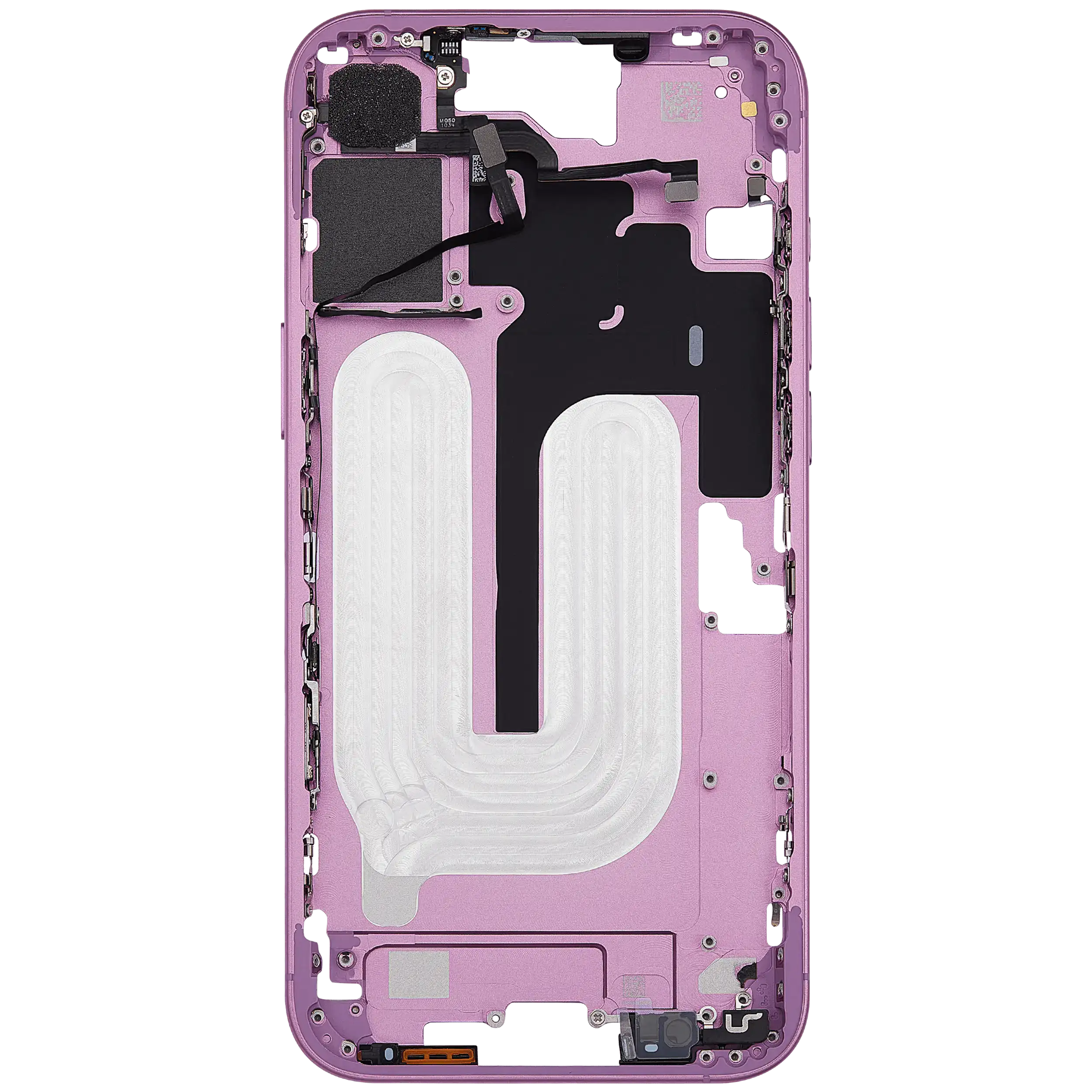 Midframe/Rahmen mit Power And Volume Button für iPhone 16 Plus (EU / Global Version) (Aftermarket Plus) (Pink)