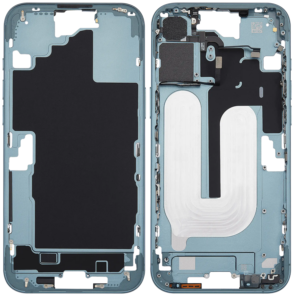 Midframe/Rahmen mit Power And Volume Button für iPhone 16 Plus (EU / Global Version) (Aftermarket Plus) (Teal)