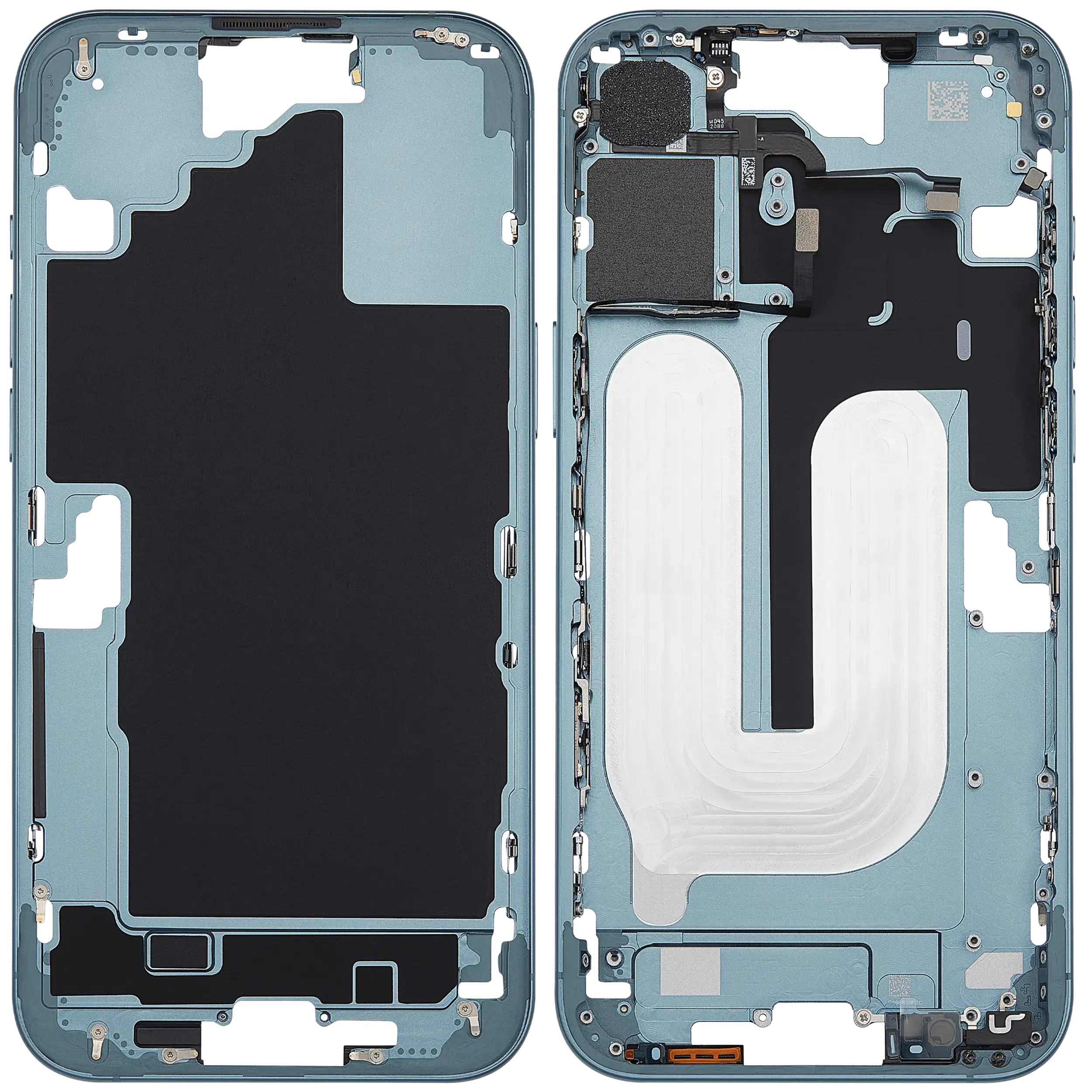 Midframe/Rahmen mit Power And Volume Button für iPhone 16 Plus (EU / Global Version) (Aftermarket Plus) (Teal)