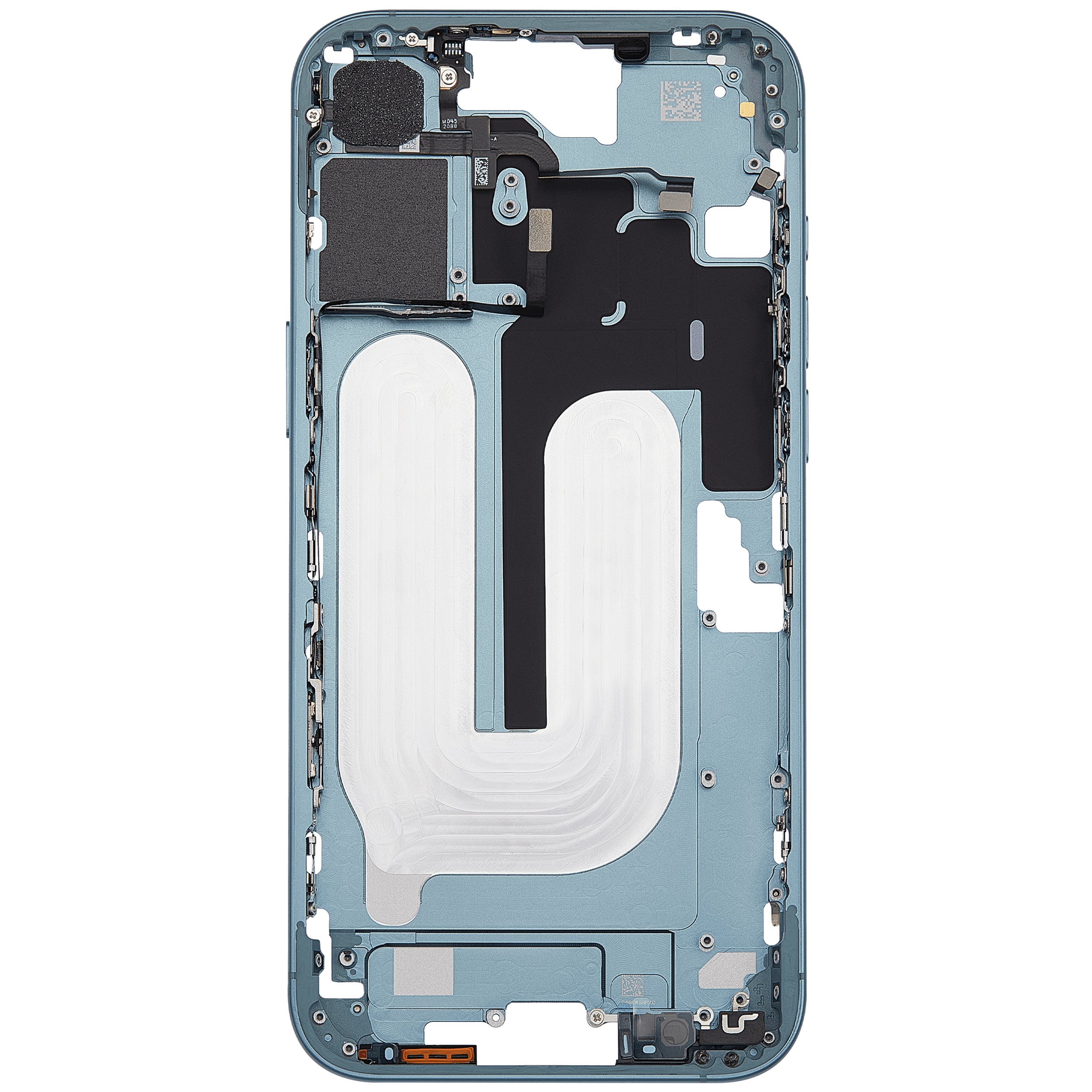 Midframe/Rahmen mit Power And Volume Button für iPhone 16 Plus (EU / Global Version) (Aftermarket Plus) (Teal)