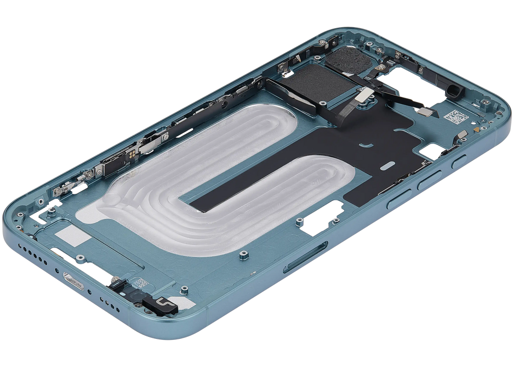 Midframe/Rahmen mit Power And Volume Button für iPhone 16 Plus (EU / Global Version) (Aftermarket Plus) (Teal)