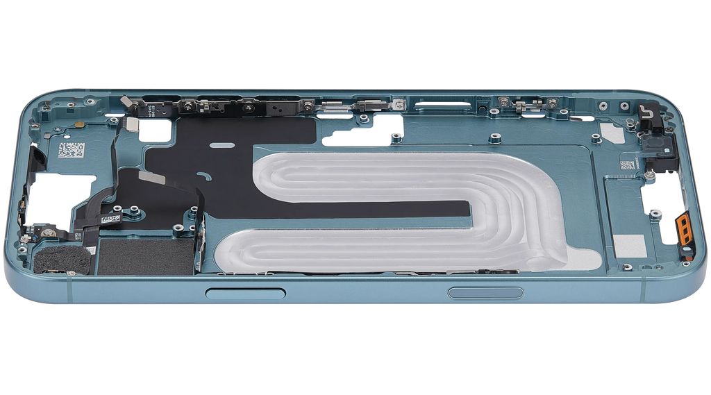 Midframe/Rahmen mit Power And Volume Button für iPhone 16 Plus (EU / Global Version) (Aftermarket Plus) (Teal)