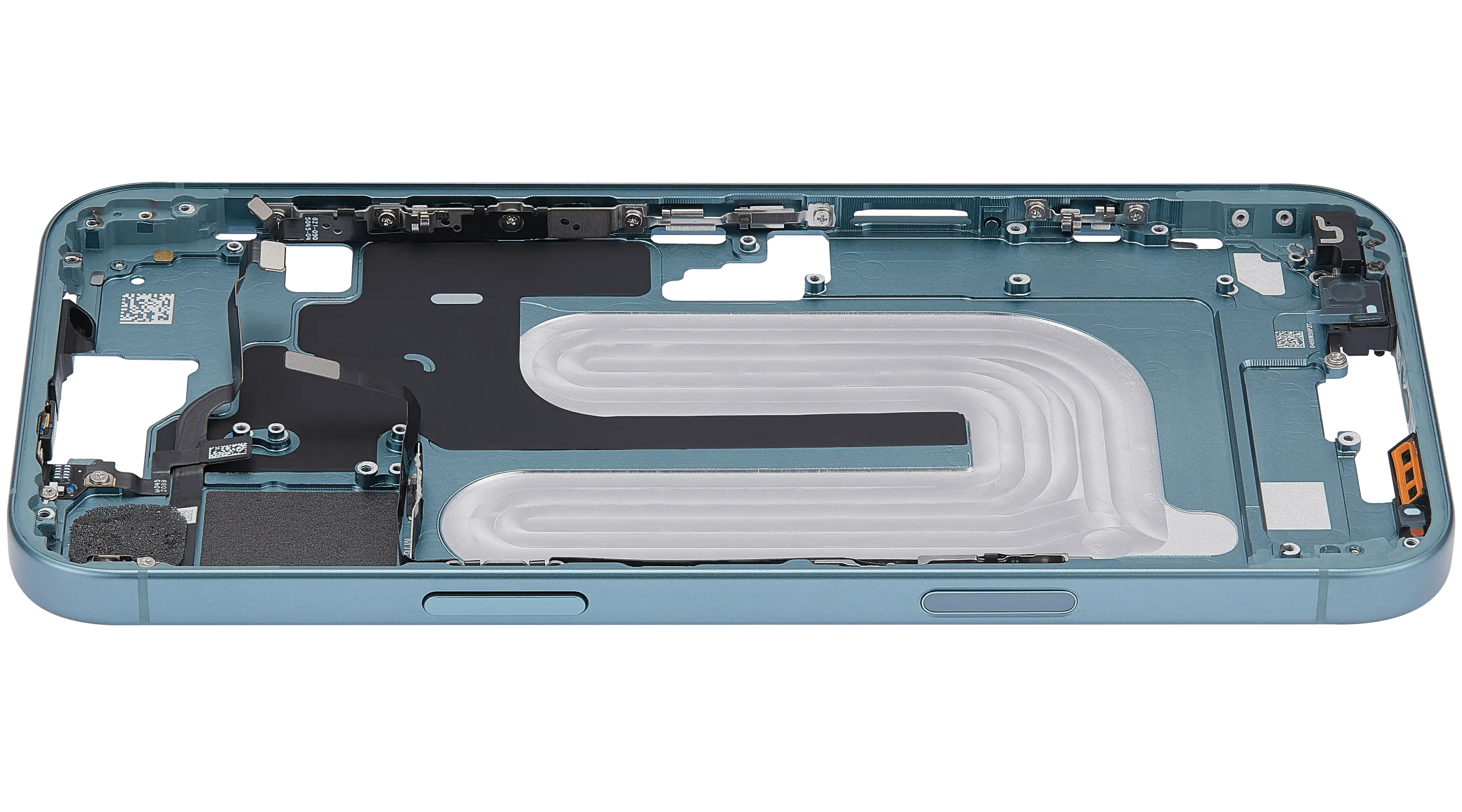 Midframe/Rahmen mit Power And Volume Button für iPhone 16 Plus (EU / Global Version) (Aftermarket Plus) (Teal)