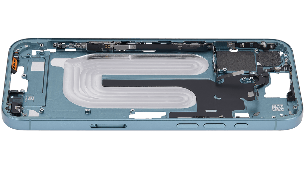Midframe/Rahmen mit Power And Volume Button für iPhone 16 Plus (EU / Global Version) (Aftermarket Plus) (Teal)