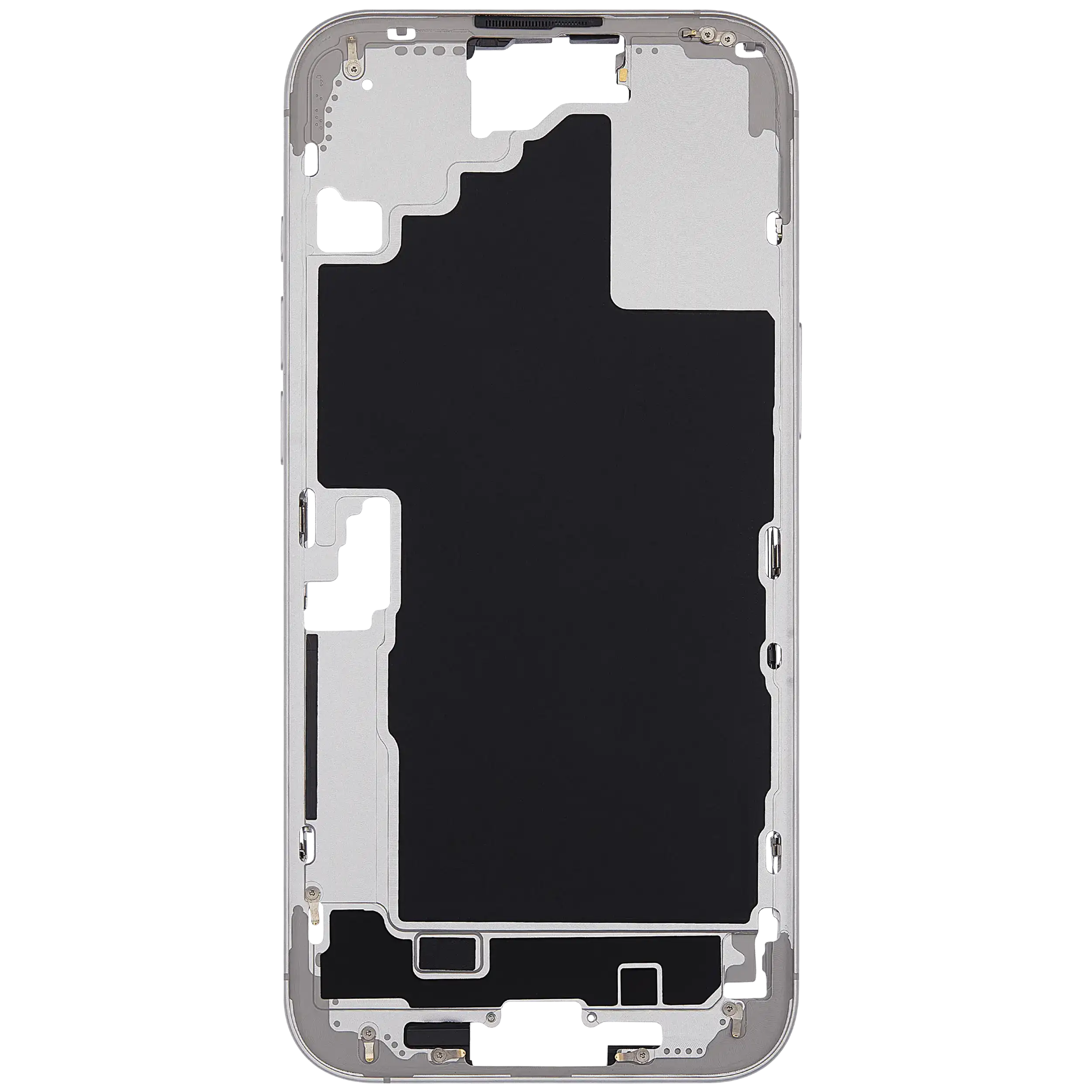 Midframe/Rahmen mit Power And Volume Button für iPhone 16 Plus (EU / Global Version) (Aftermarket Plus) (Weiß)