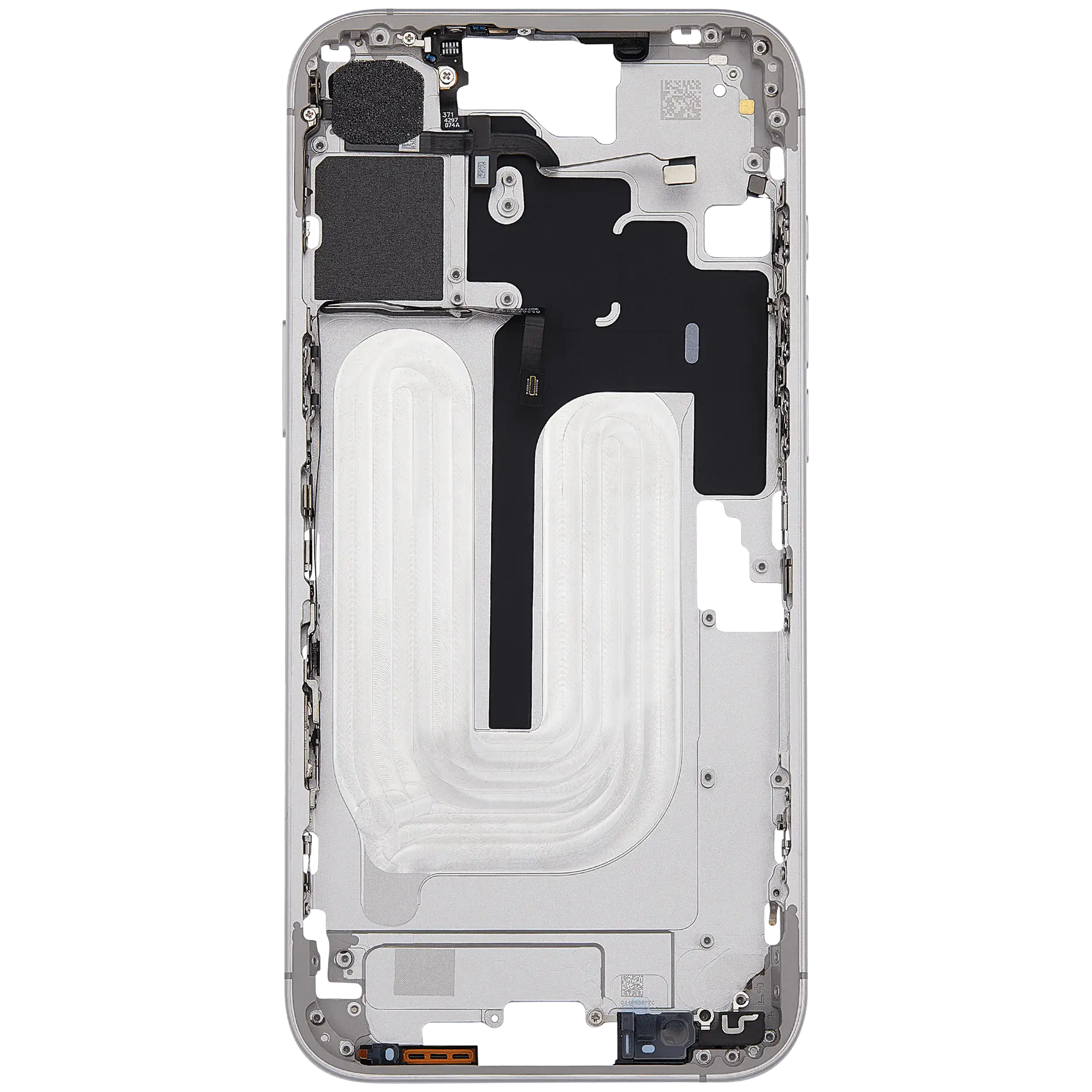 Midframe/Rahmen mit Power And Volume Button für iPhone 16 Plus (EU / Global Version) (Aftermarket Plus) (Weiß)