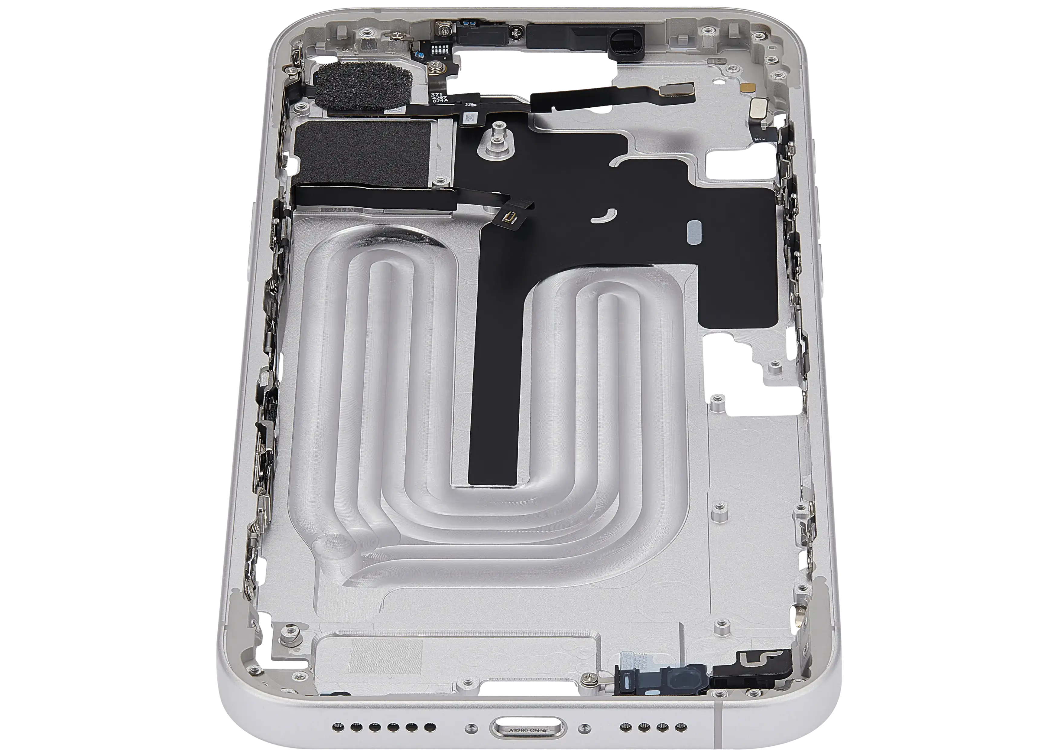 Midframe/Rahmen mit Power And Volume Button für iPhone 16 Plus (EU / Global Version) (Aftermarket Plus) (Weiß)