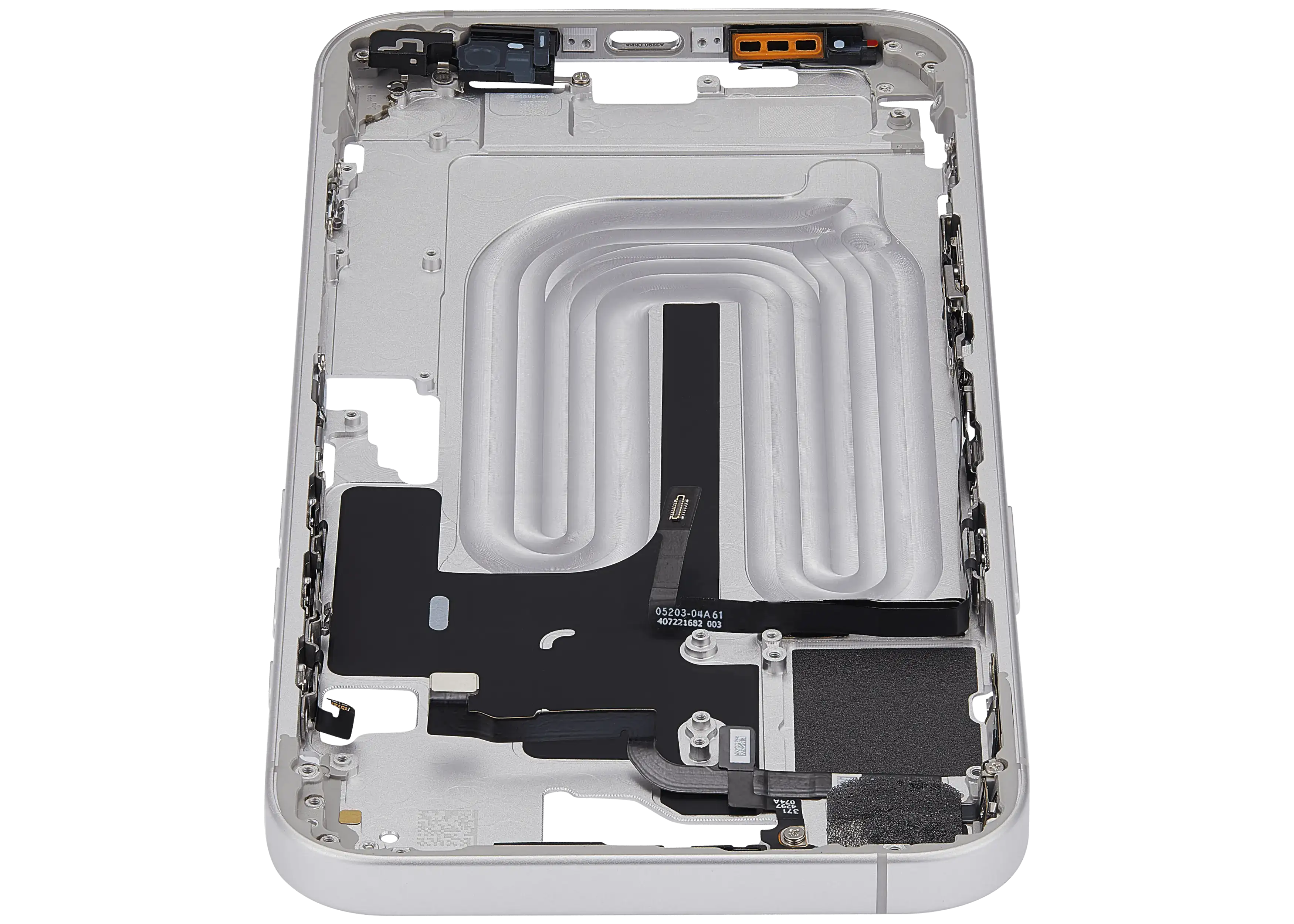 Midframe/Rahmen mit Power And Volume Button für iPhone 16 Plus (EU / Global Version) (Aftermarket Plus) (Weiß)