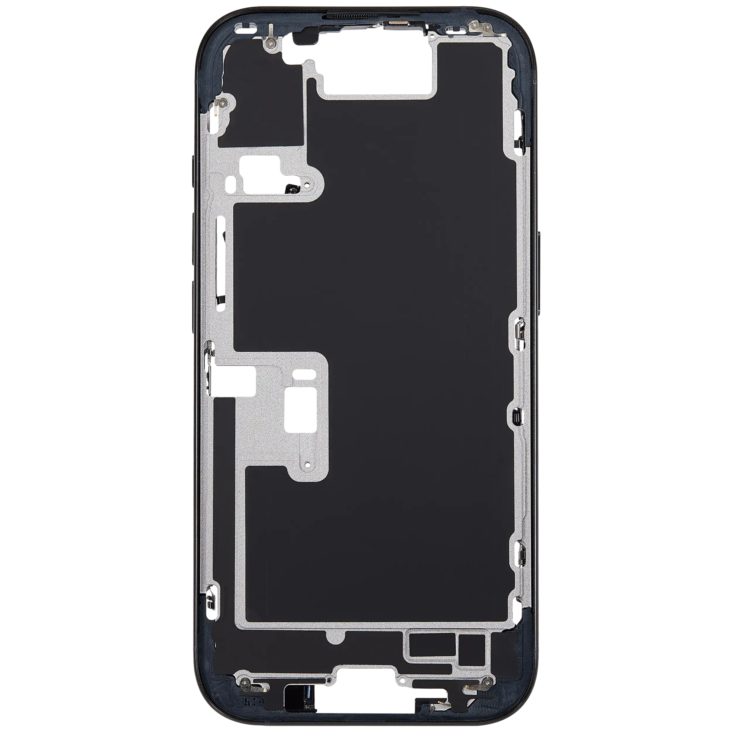 Midframe/Rahmen mit Power And Volume Button für iPhone 16 Pro (US-Version) (Aftermarket Plus) (Schwarz Titanium)