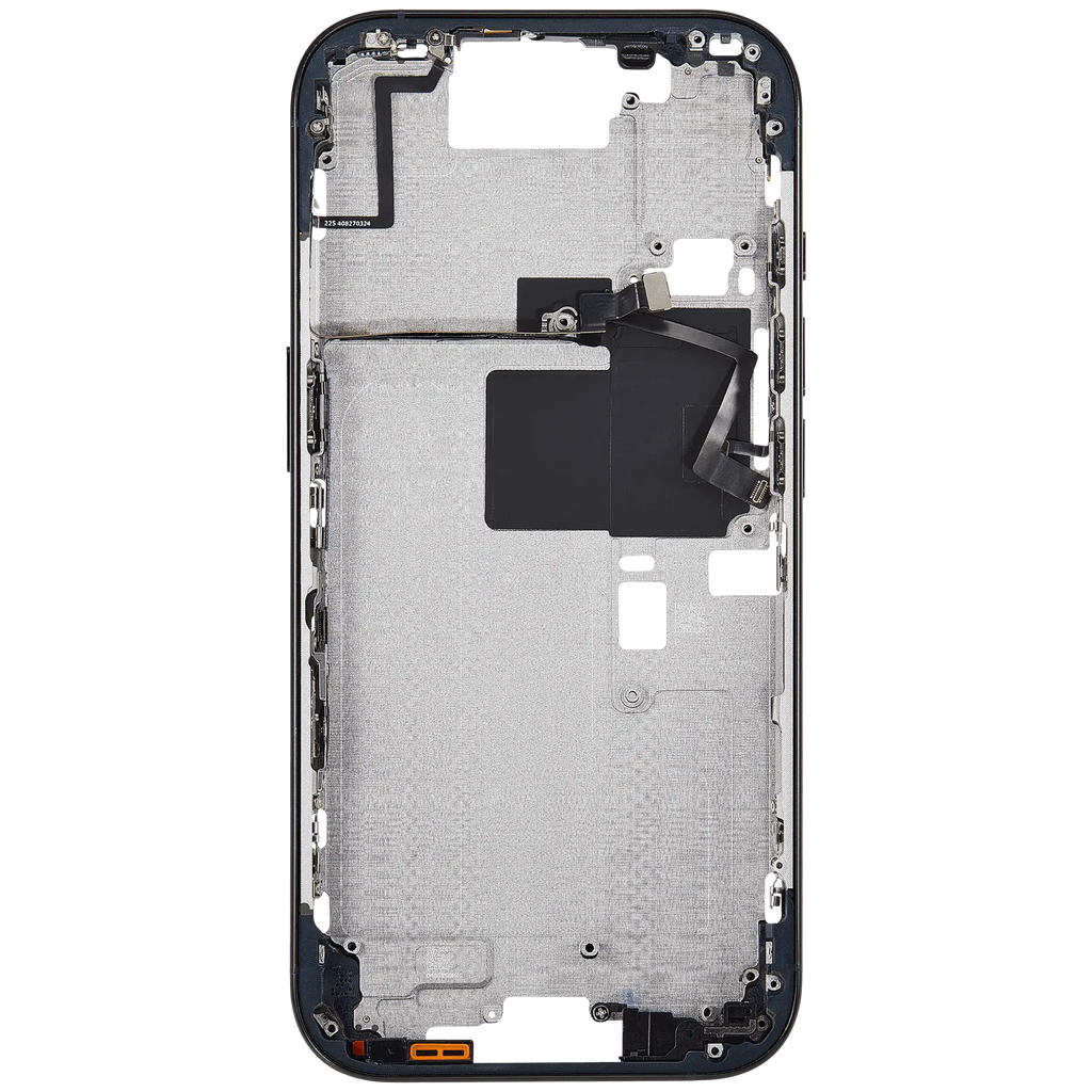 Midframe/Rahmen mit Power And Volume Button für iPhone 16 Pro (US-Version) (Aftermarket Plus) (Schwarz Titanium)