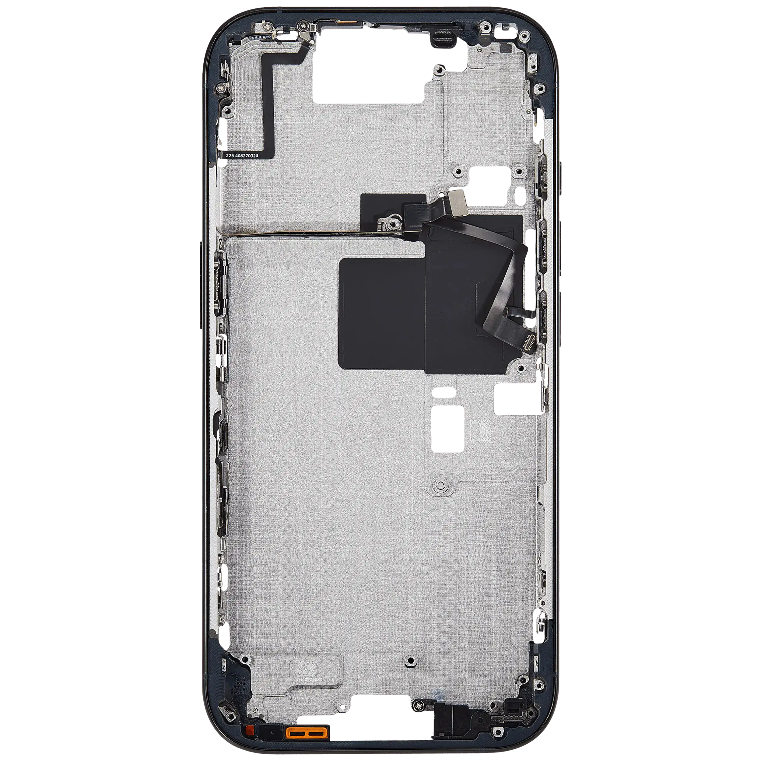 Midframe/Rahmen mit Power And Volume Button für iPhone 16 Pro (US-Version) (Aftermarket Plus) (Schwarz Titanium)