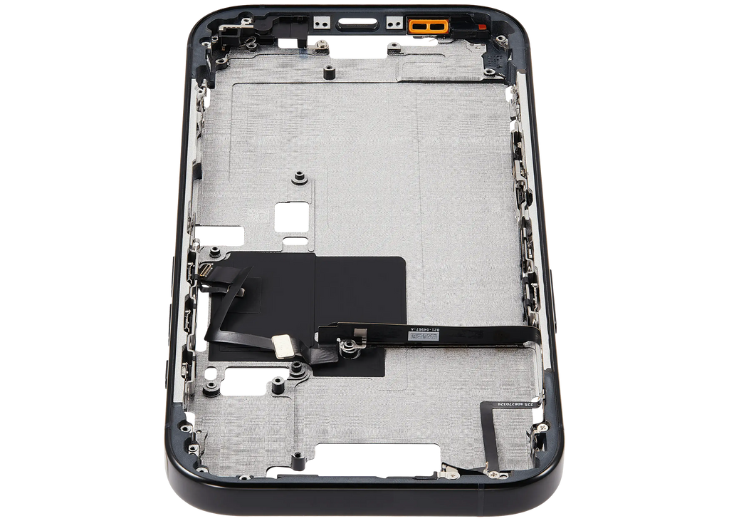 Midframe/Rahmen mit Power And Volume Button für iPhone 16 Pro (US-Version) (Aftermarket Plus) (Schwarz Titanium)