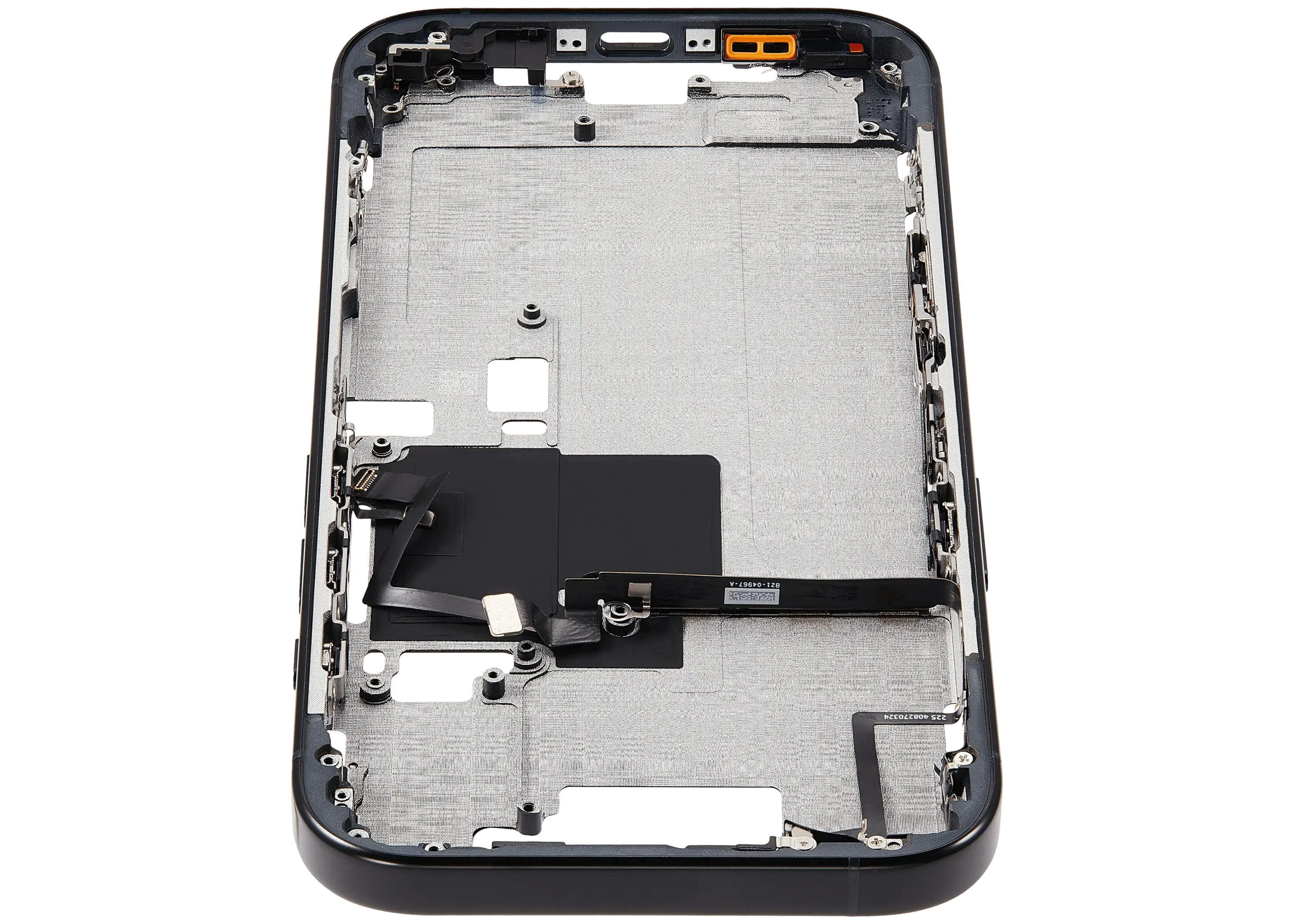 Midframe/Rahmen mit Power And Volume Button für iPhone 16 Pro (US-Version) (Aftermarket Plus) (Schwarz Titanium)