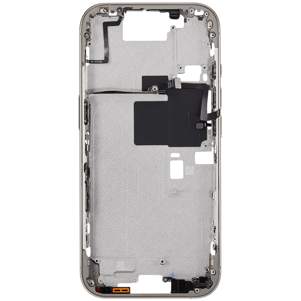 Midframe/Rahmen mit Power And Volume Button für iPhone 16 Pro (EU / Global Version) (Aftermarket Plus) (Natural Titanium)