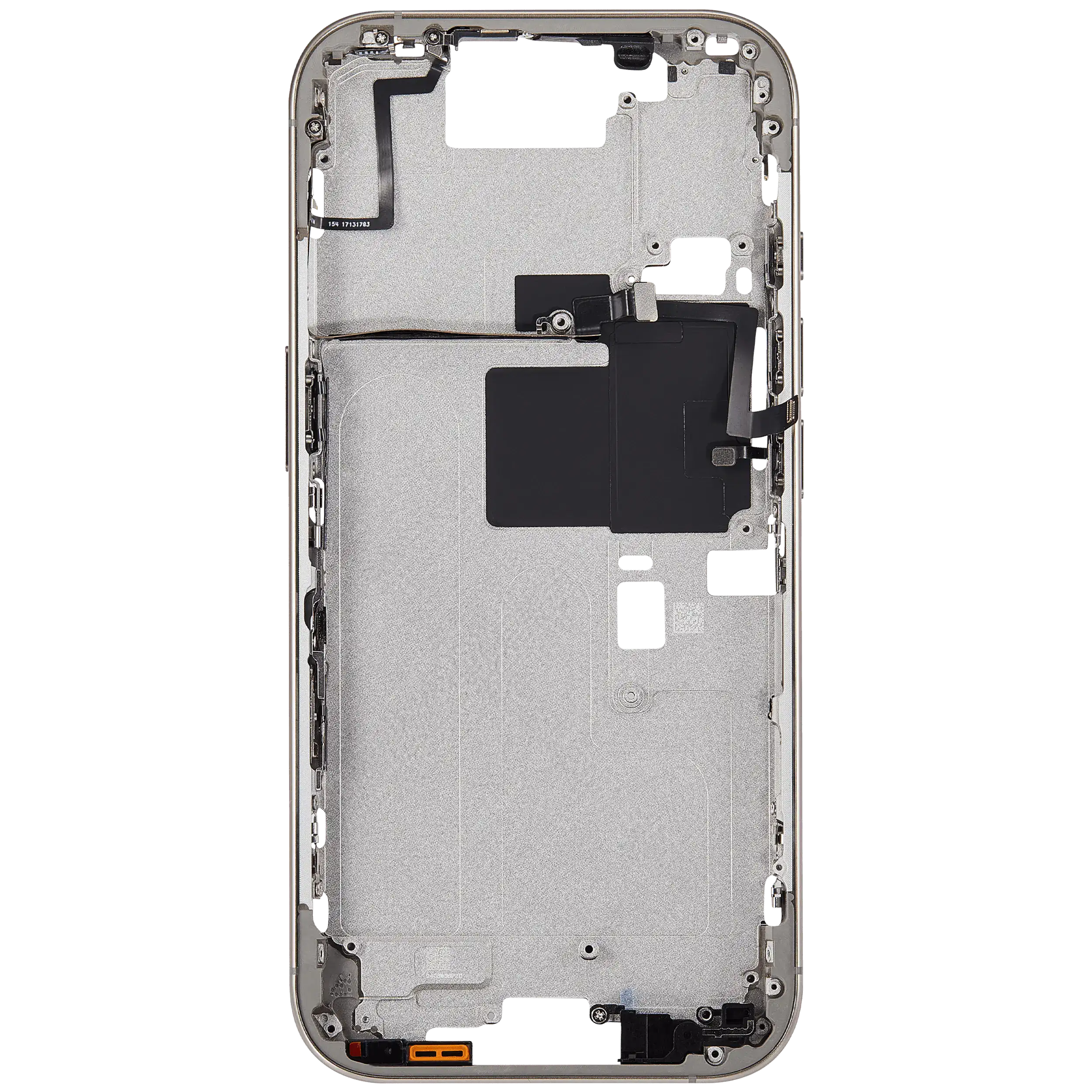 Midframe/Rahmen mit Power And Volume Button für iPhone 16 Pro (EU / Global Version) (Aftermarket Plus) (Natural Titanium)