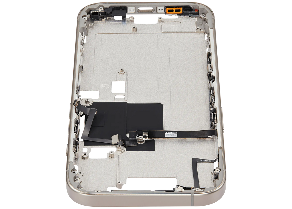 Midframe/Rahmen mit Power And Volume Button für iPhone 16 Pro (EU / Global Version) (Aftermarket Plus) (Natural Titanium)