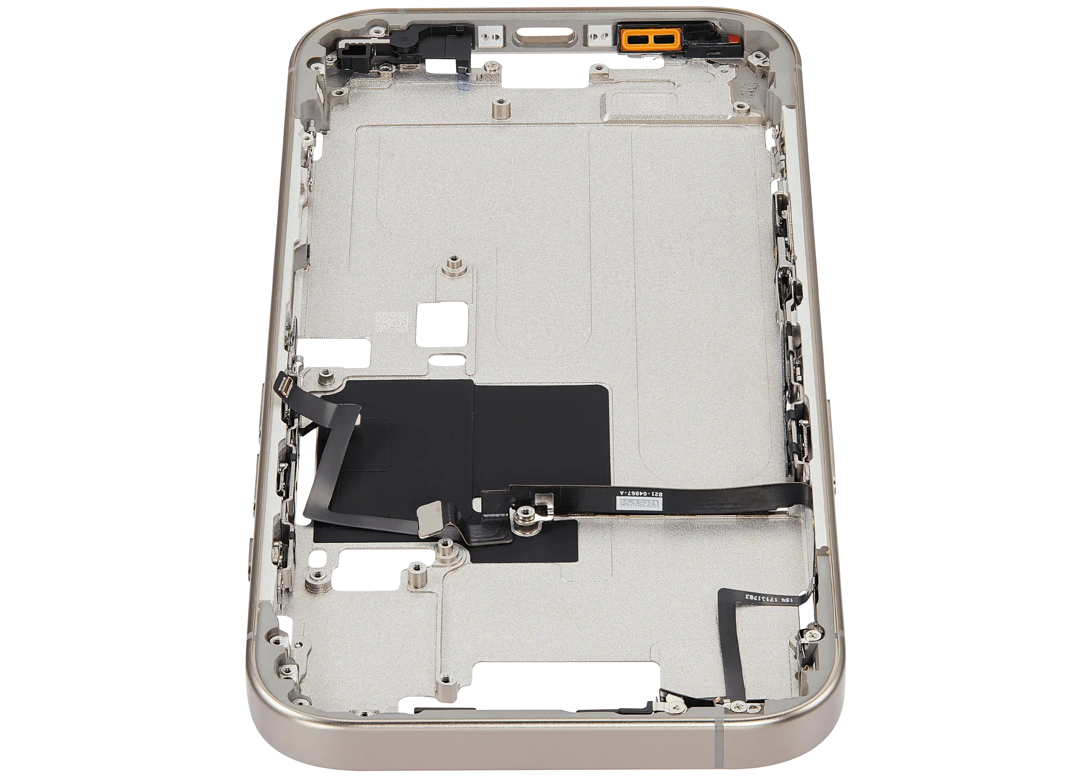 Midframe/Rahmen mit Power And Volume Button für iPhone 16 Pro (EU / Global Version) (Aftermarket Plus) (Natural Titanium)