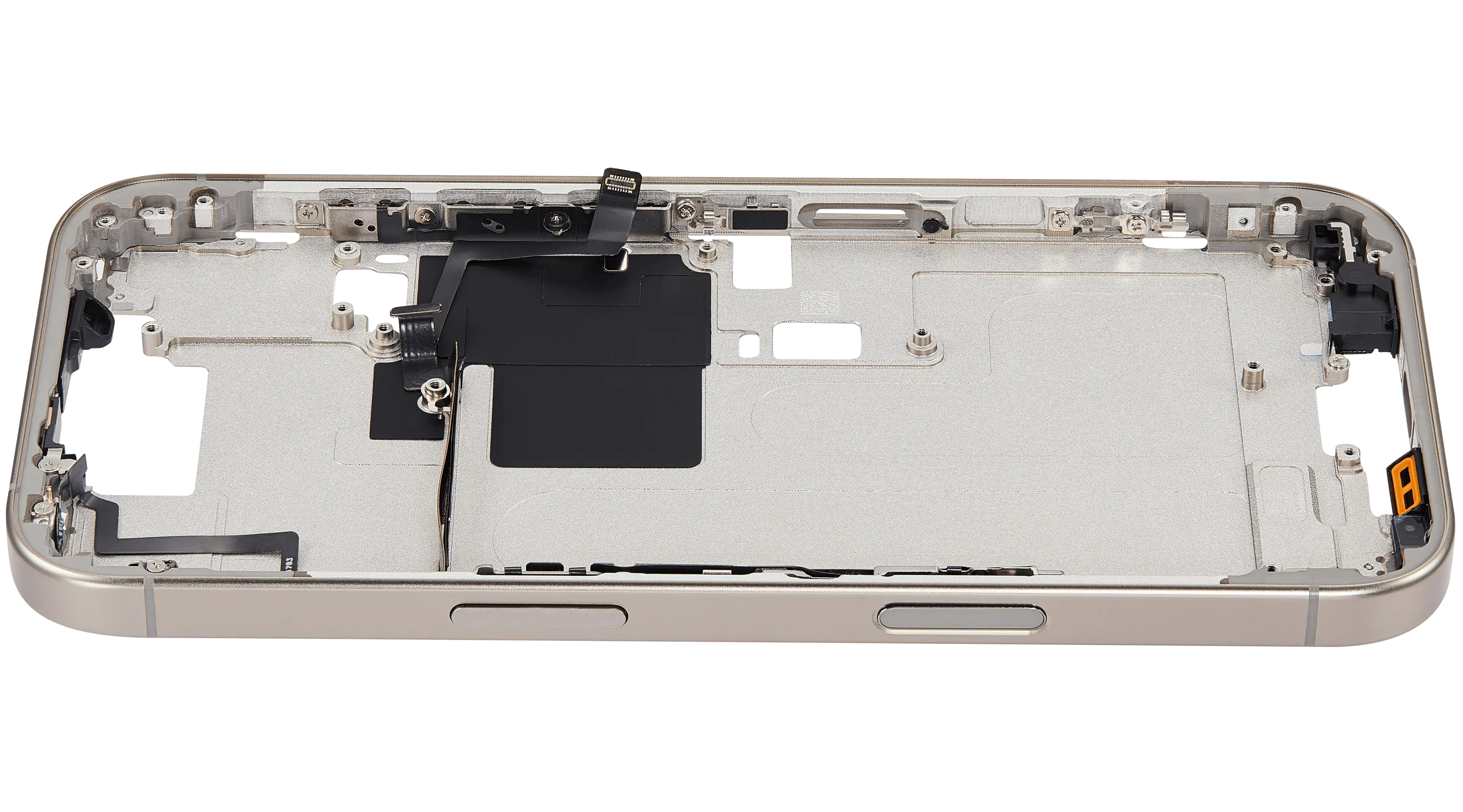 Midframe/Rahmen mit Power And Volume Button für iPhone 16 Pro (EU / Global Version) (Aftermarket Plus) (Natural Titanium)