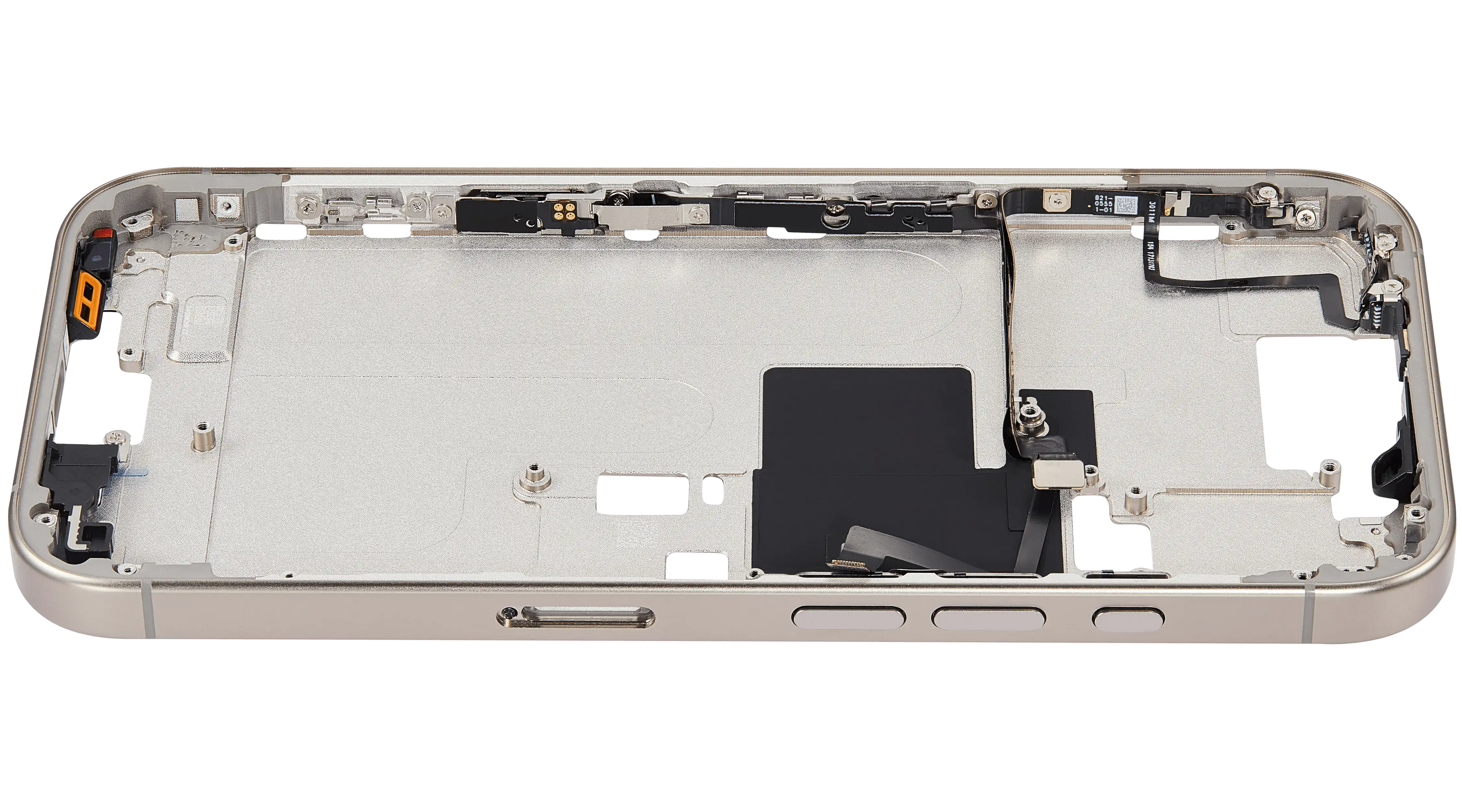 Midframe/Rahmen mit Power And Volume Button für iPhone 16 Pro (EU / Global Version) (Aftermarket Plus) (Natural Titanium)